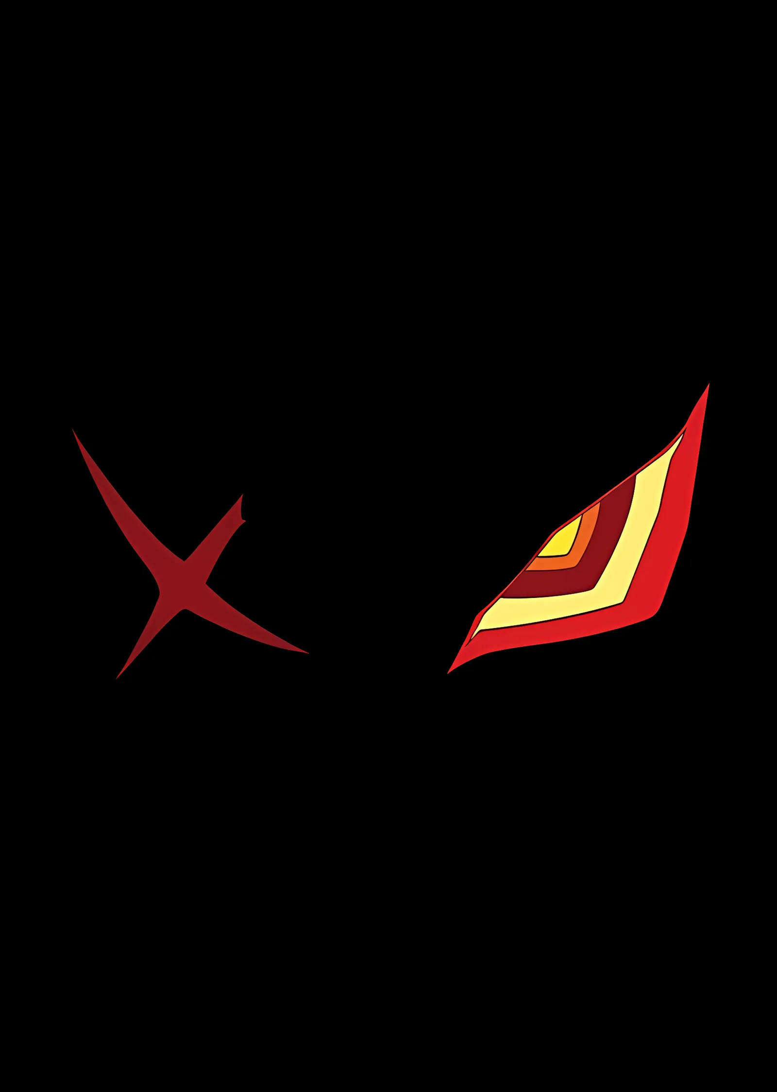 Kill la Kill Minimalist Bakış metal tablo