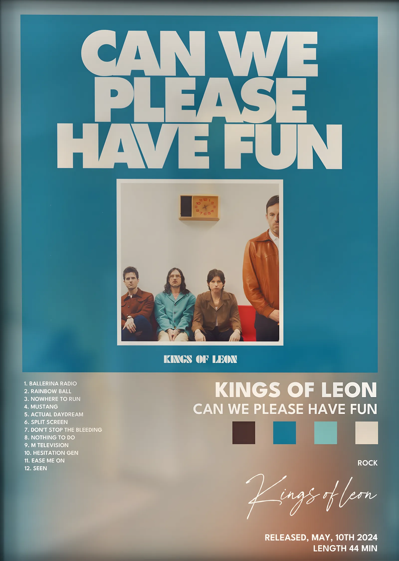 Kings of Leon: Can We Please Have Fun metal tablo