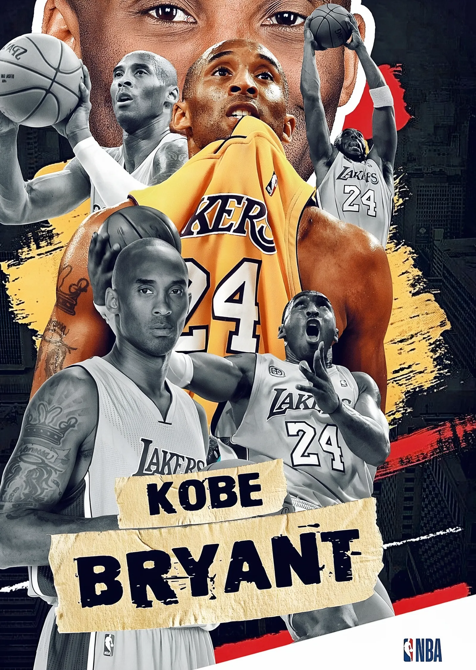 Kobe Bryant: Kariyer Kolajı metal tablo