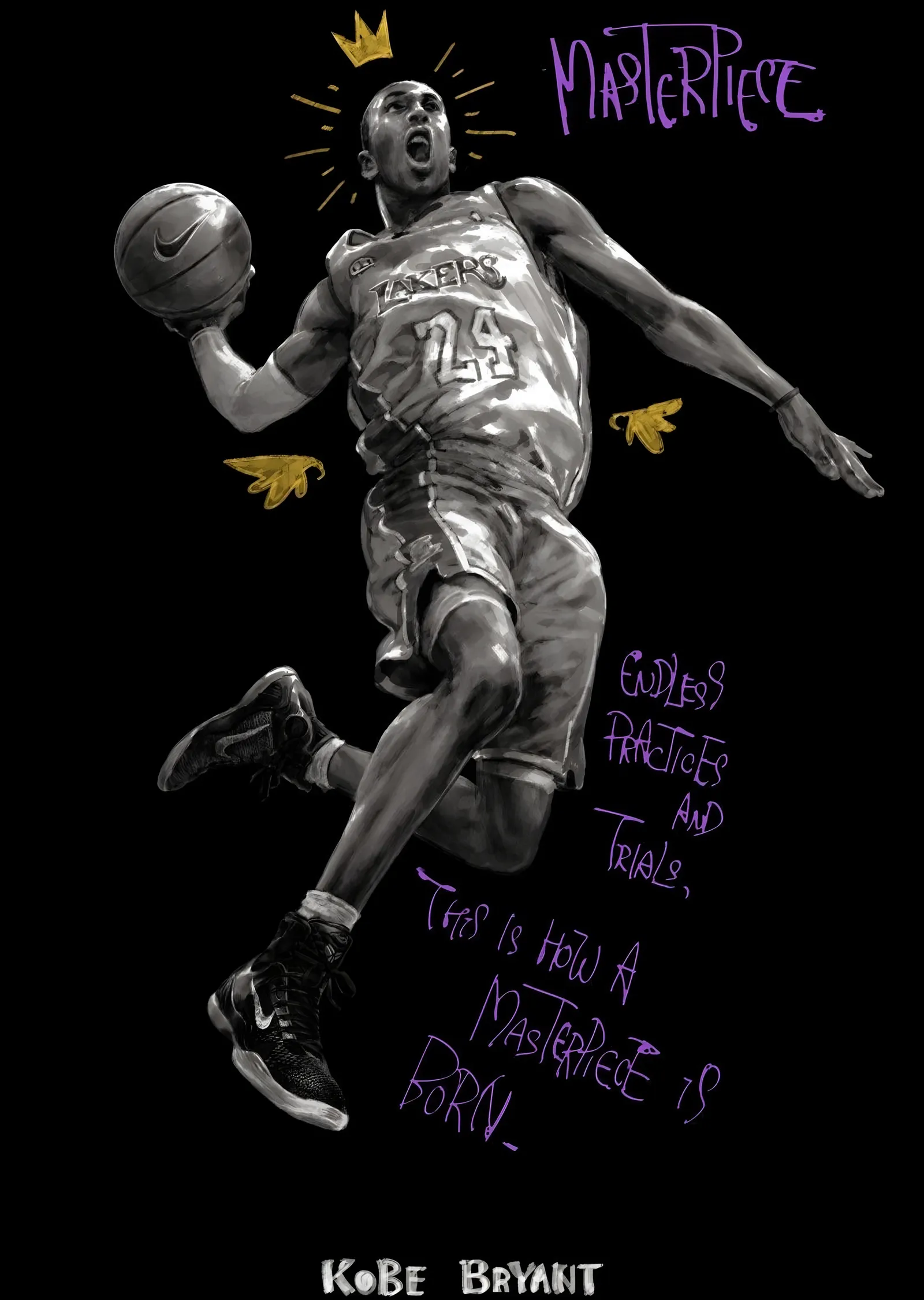 Kobe Bryant: Masterpiece metal tablo