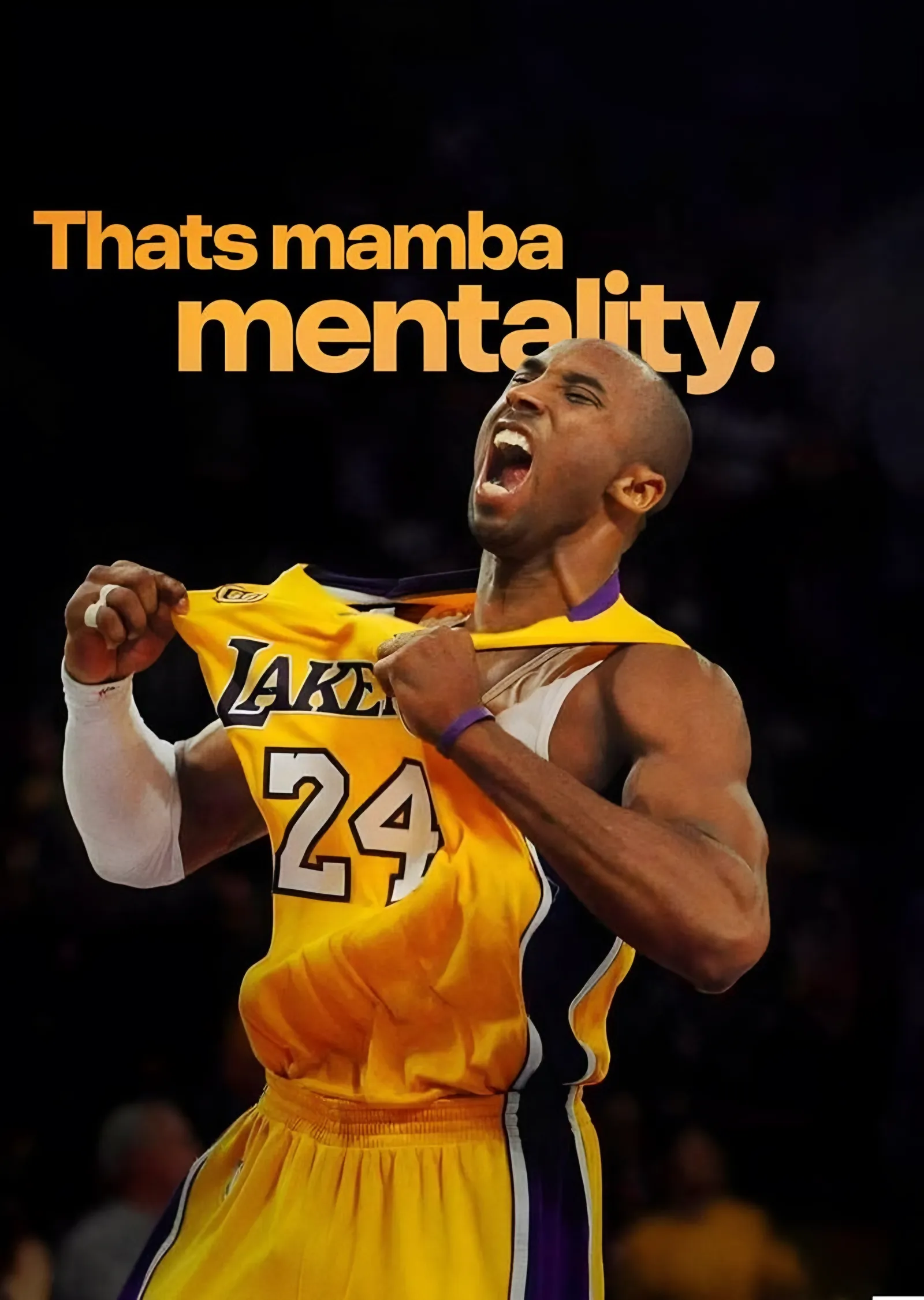 Kobe Bryant: That's Mamba Mentality metal tablo