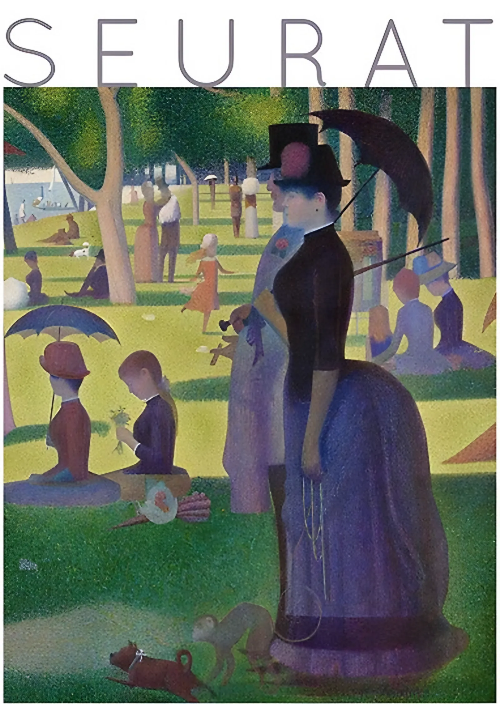 La Grande Jatte'da Bir Pazar - Georges Seurat metal tablo
