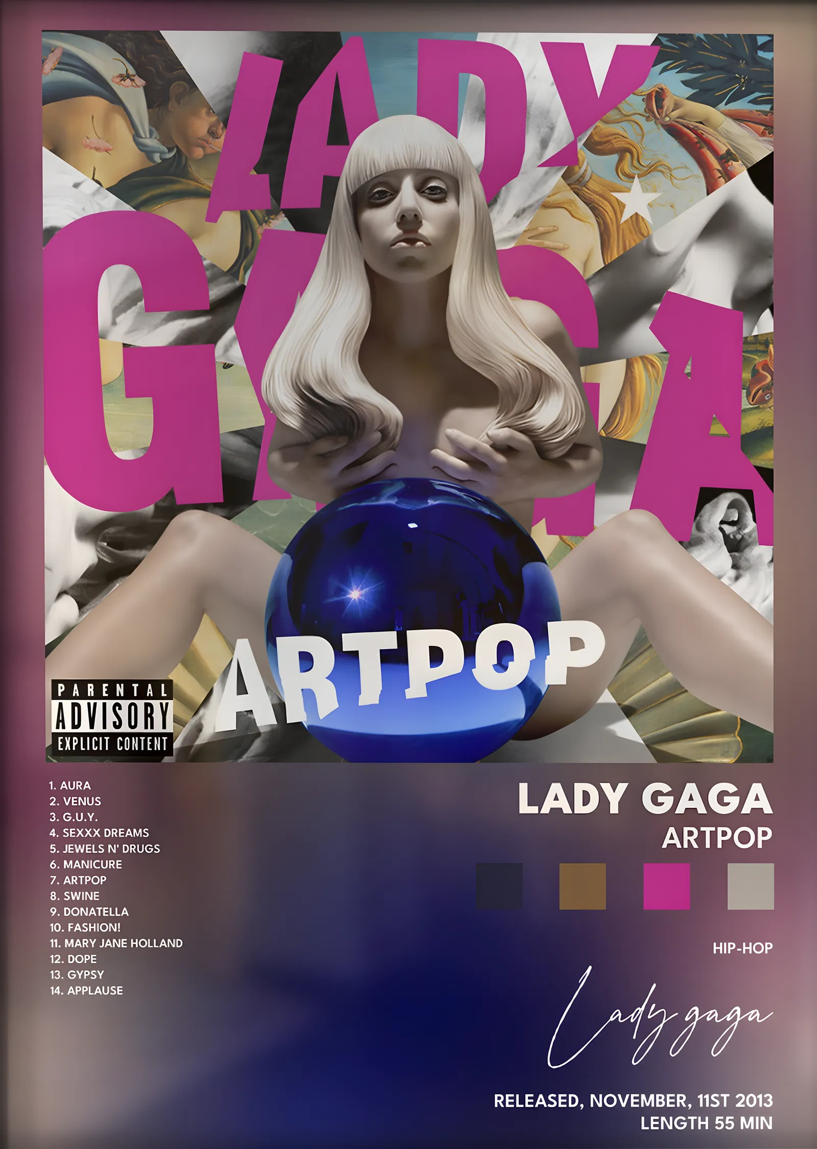 Lady Gaga: Artpop metal tablo