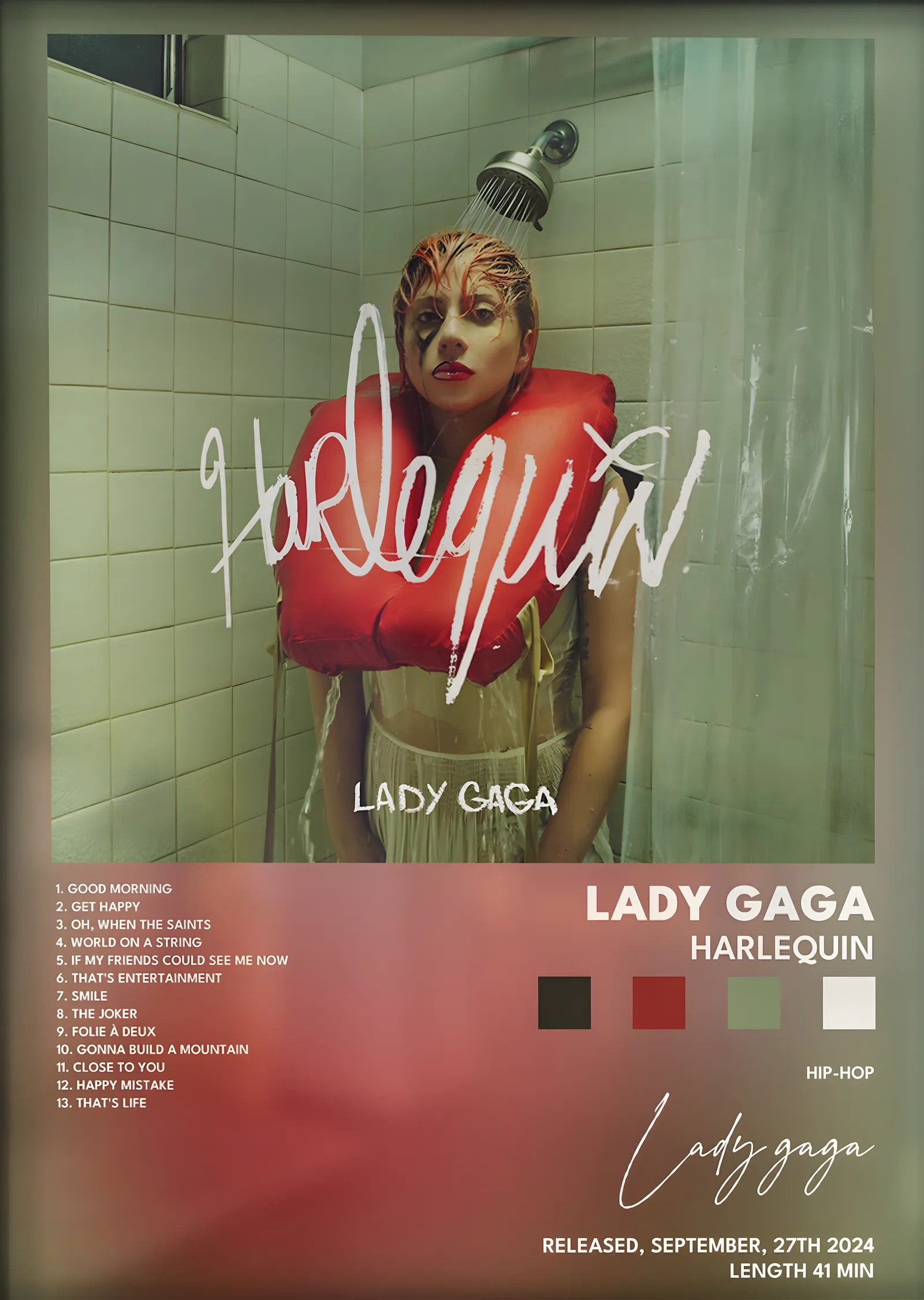 Lady Gaga: Harlequin metal tablo