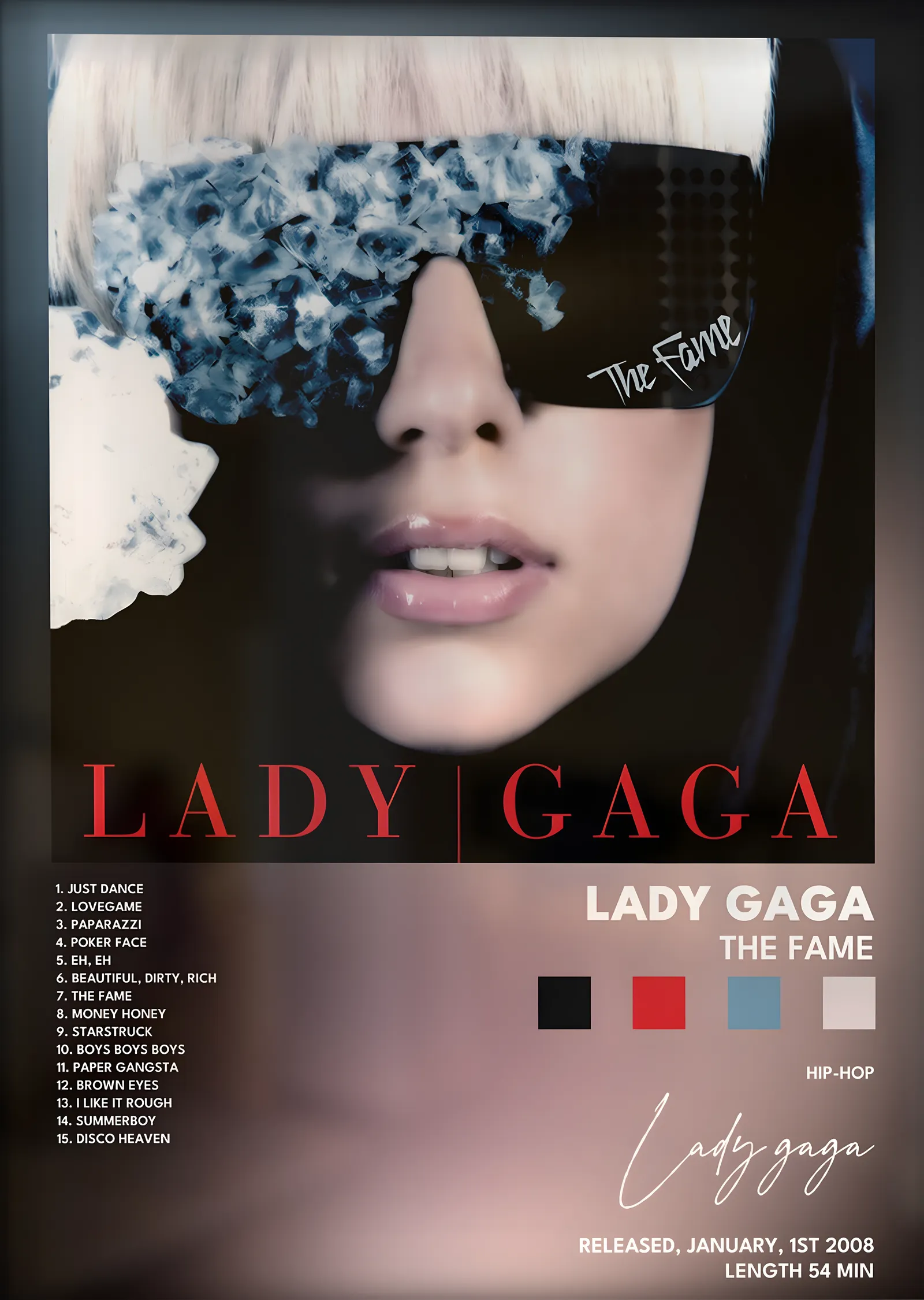 Lady Gaga: The Fame metal tablo