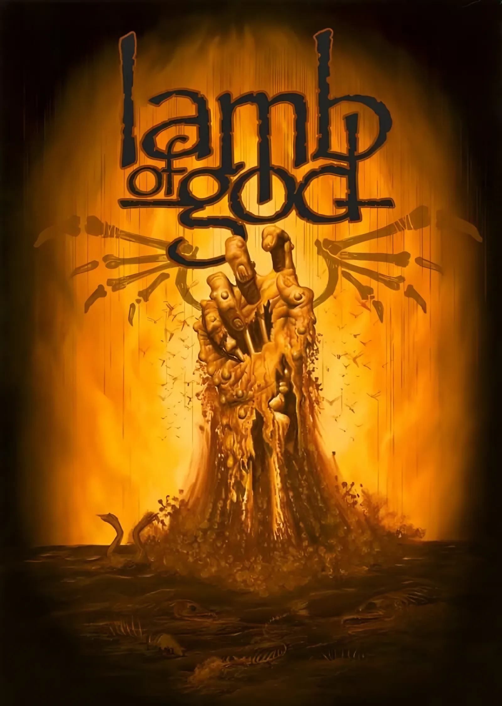 Lamb of God: Alevden Yükselen Eller metal tablo