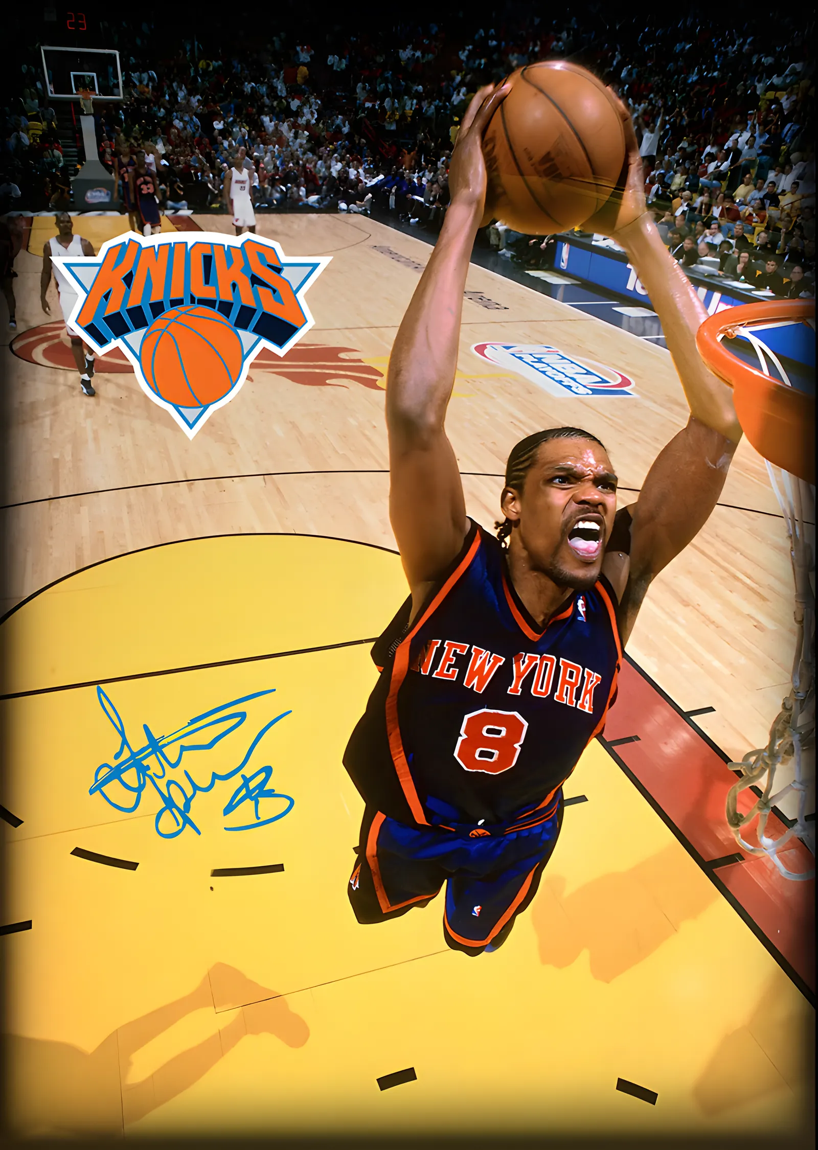 Latrell Sprewell - New York Knicks metal tablo