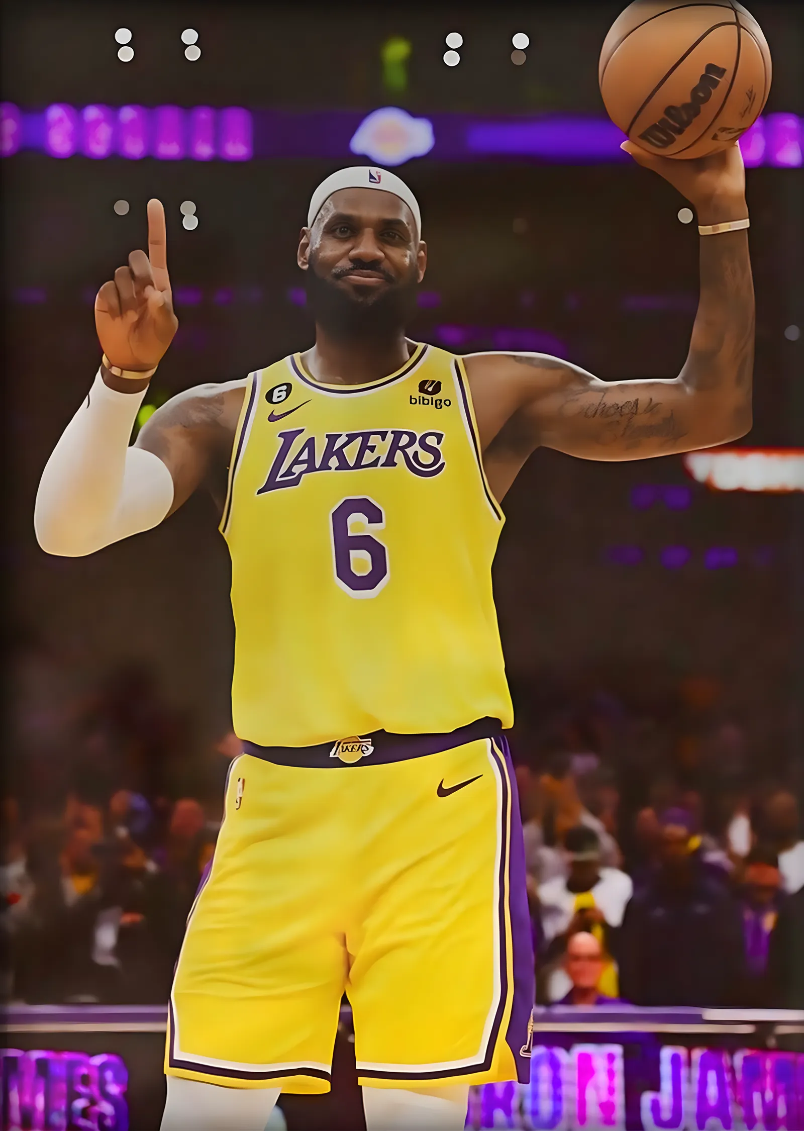LeBron James: 6 metal tablo
