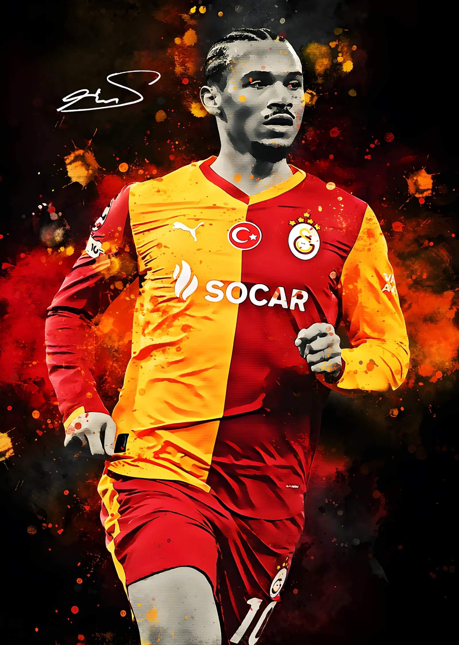 Leroy Sané - Galatasaray metal tablo