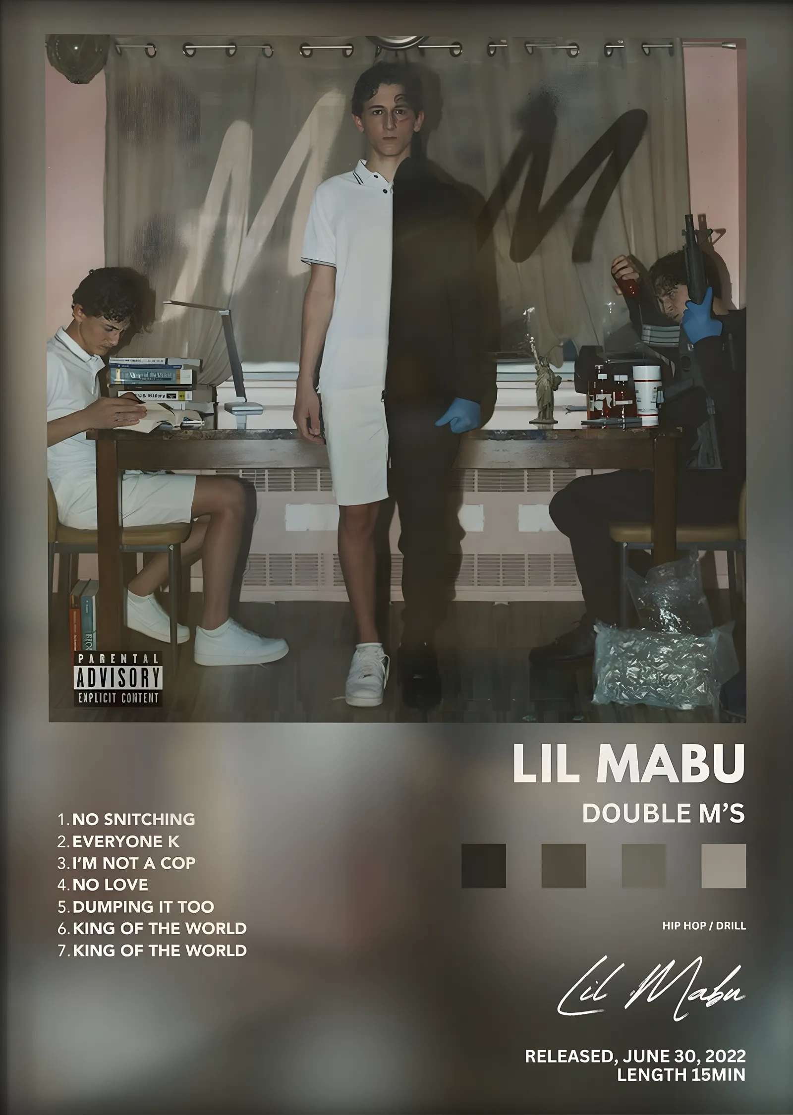Lil Mabu: Double M's metal tablo