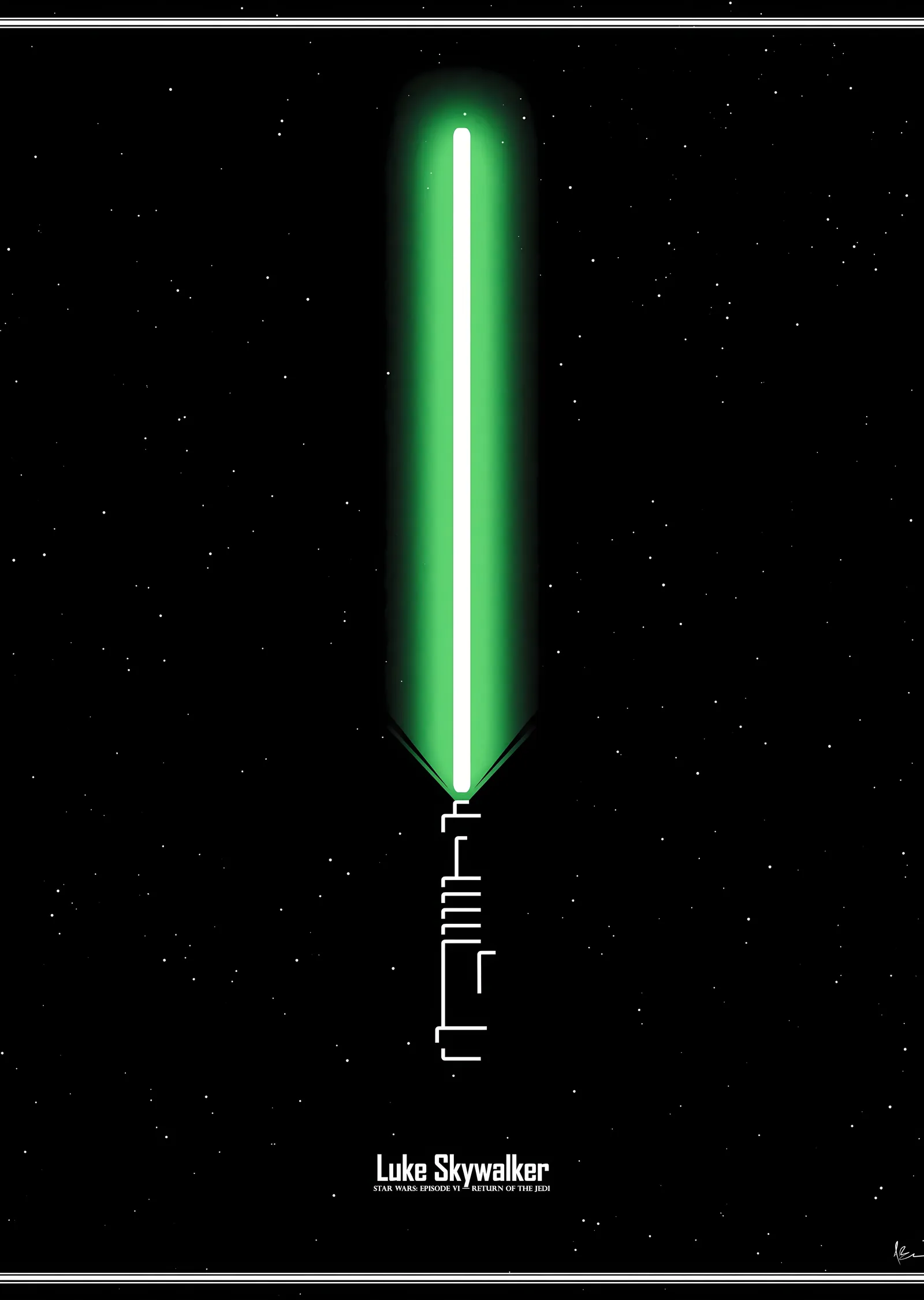 Luke Skywalker: Jedi Ustası metal tablo