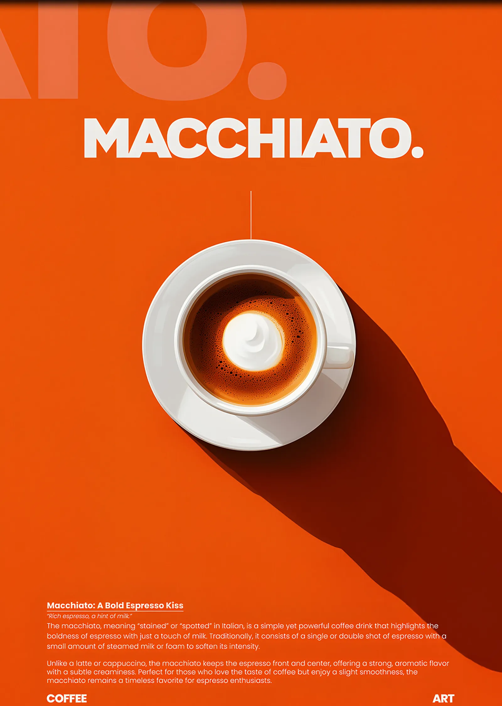 Macchiato Turuncu Zemin metal tablo