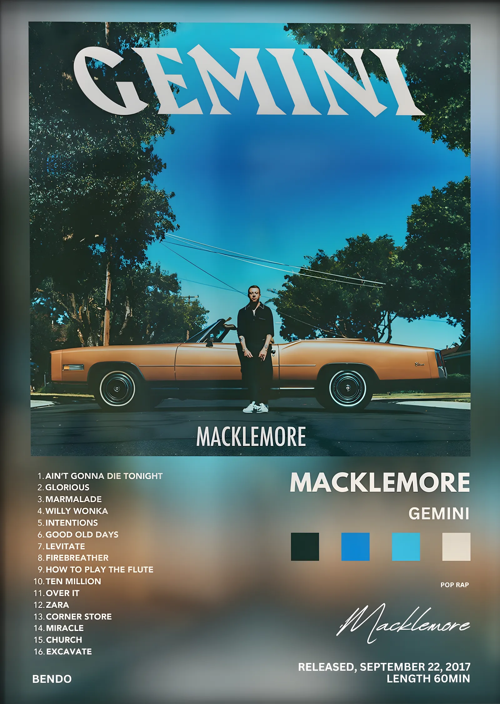 Macklemore: Gemini metal tablo