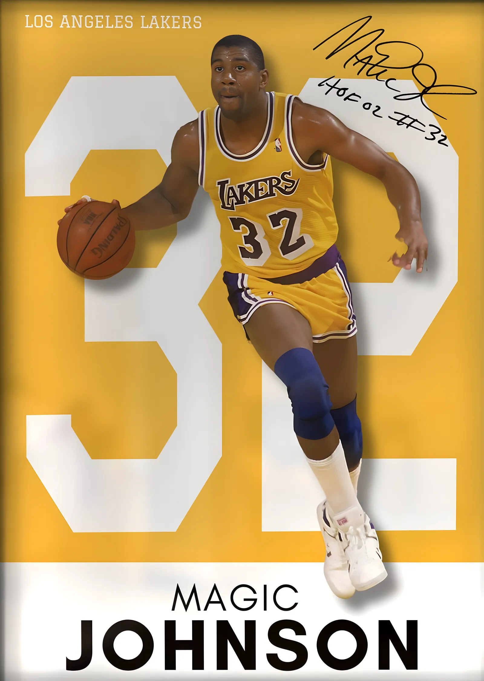 Magic Johnson: 32 metal tablo