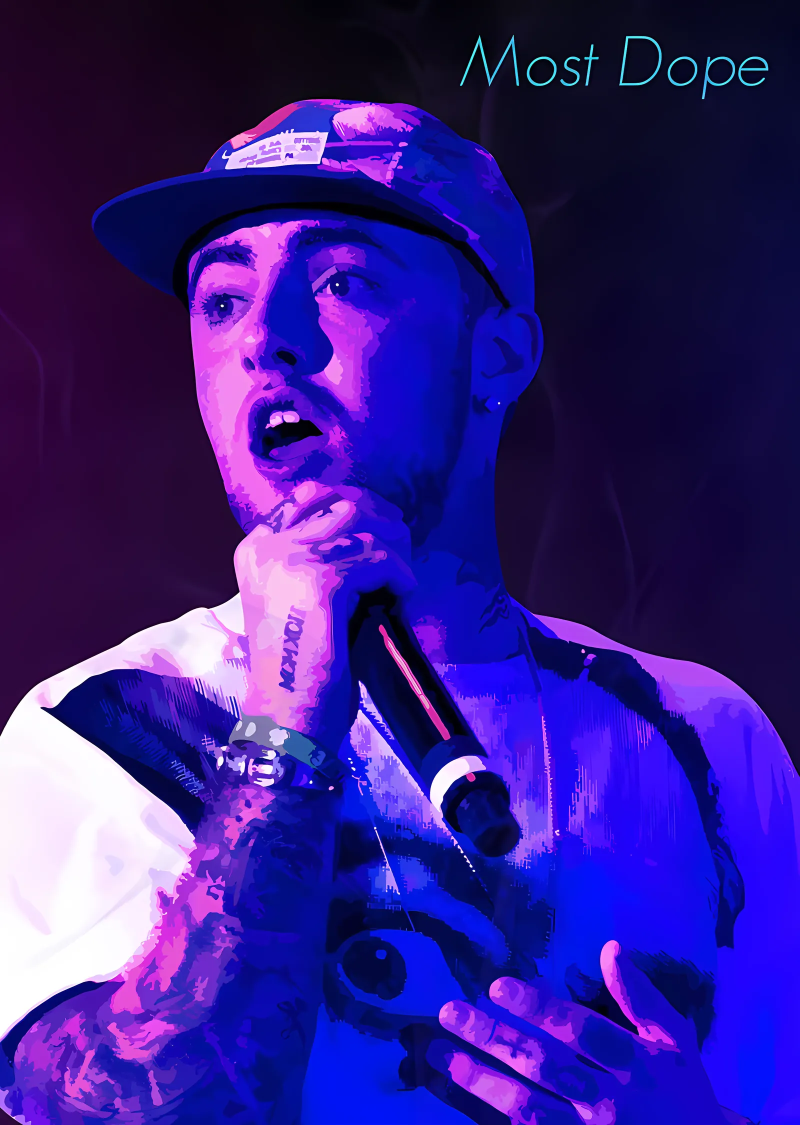 Mac Miller - Most Dope metal tablo