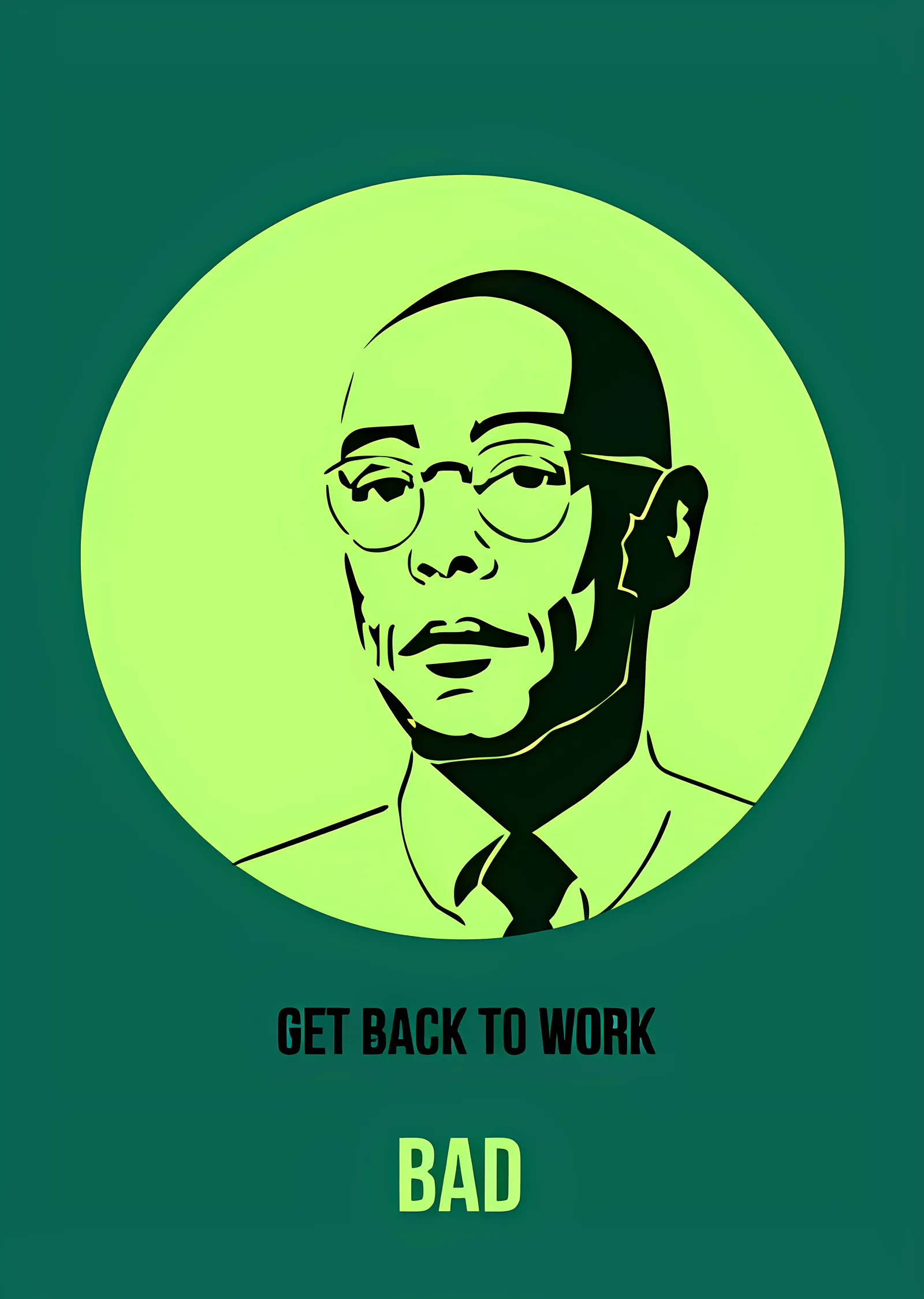 Breaking Bad: Gus Fring Get Back to Work metal tablo