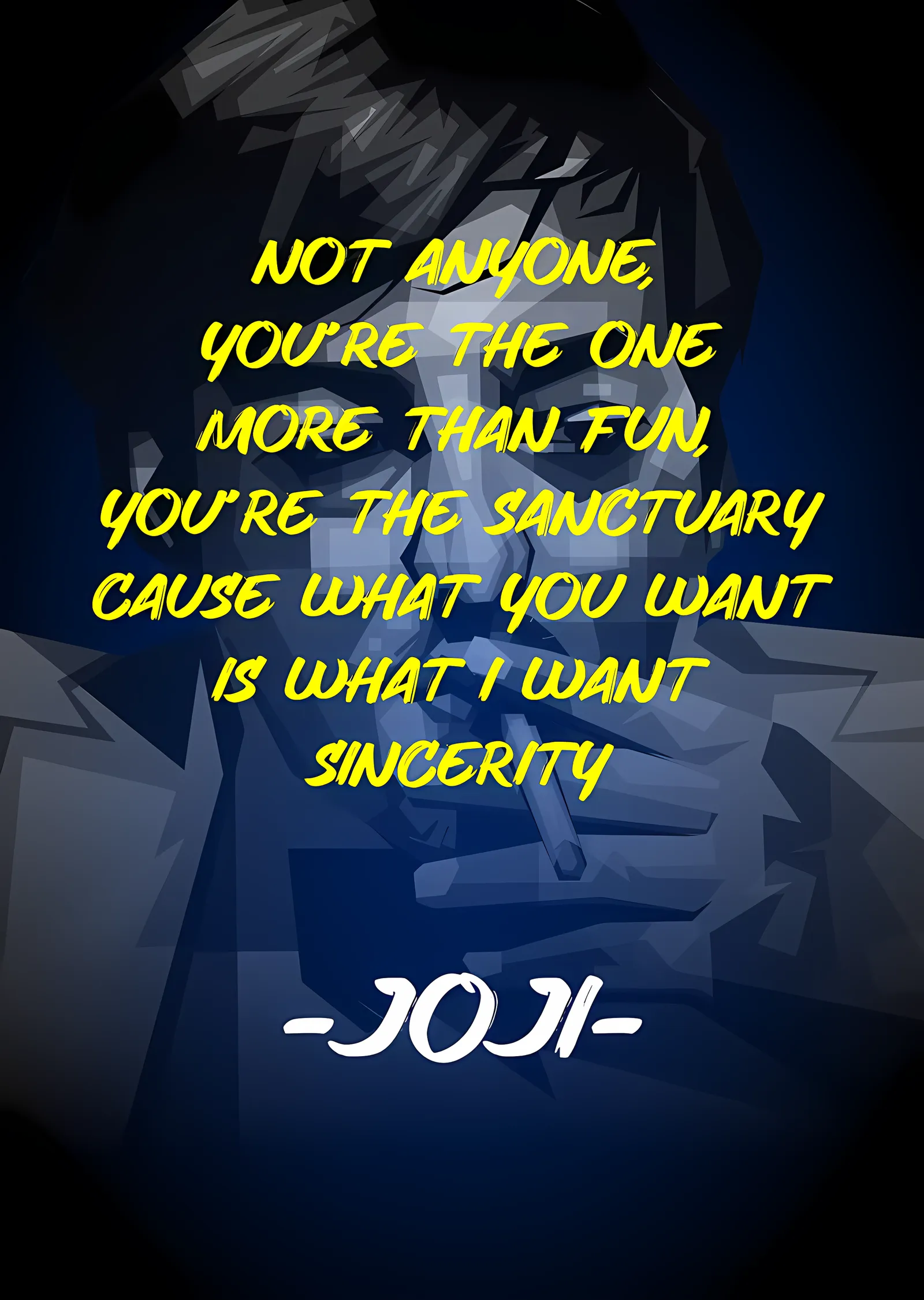 Joji - Sanctuary Şarkı Sözü metal tablo