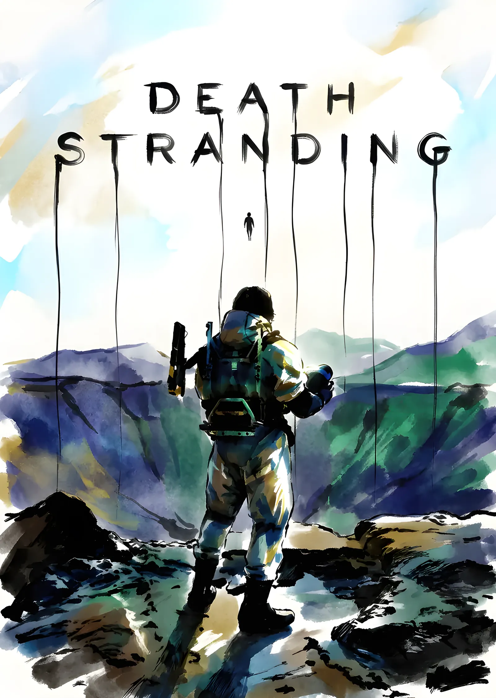Death Stranding - Suluboya Yolculuk metal tablo