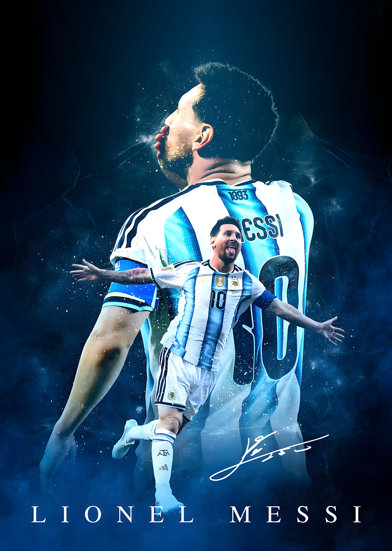 Lionel Messi metal tablo