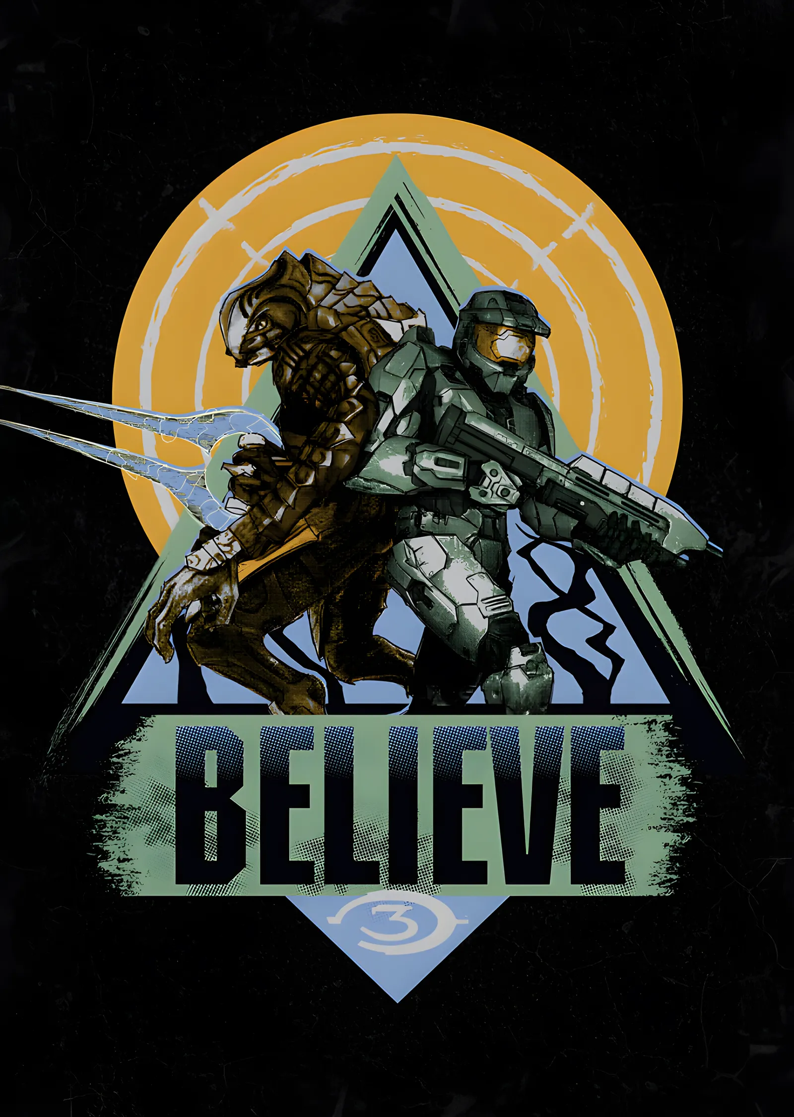 Halo - Believe metal tablo