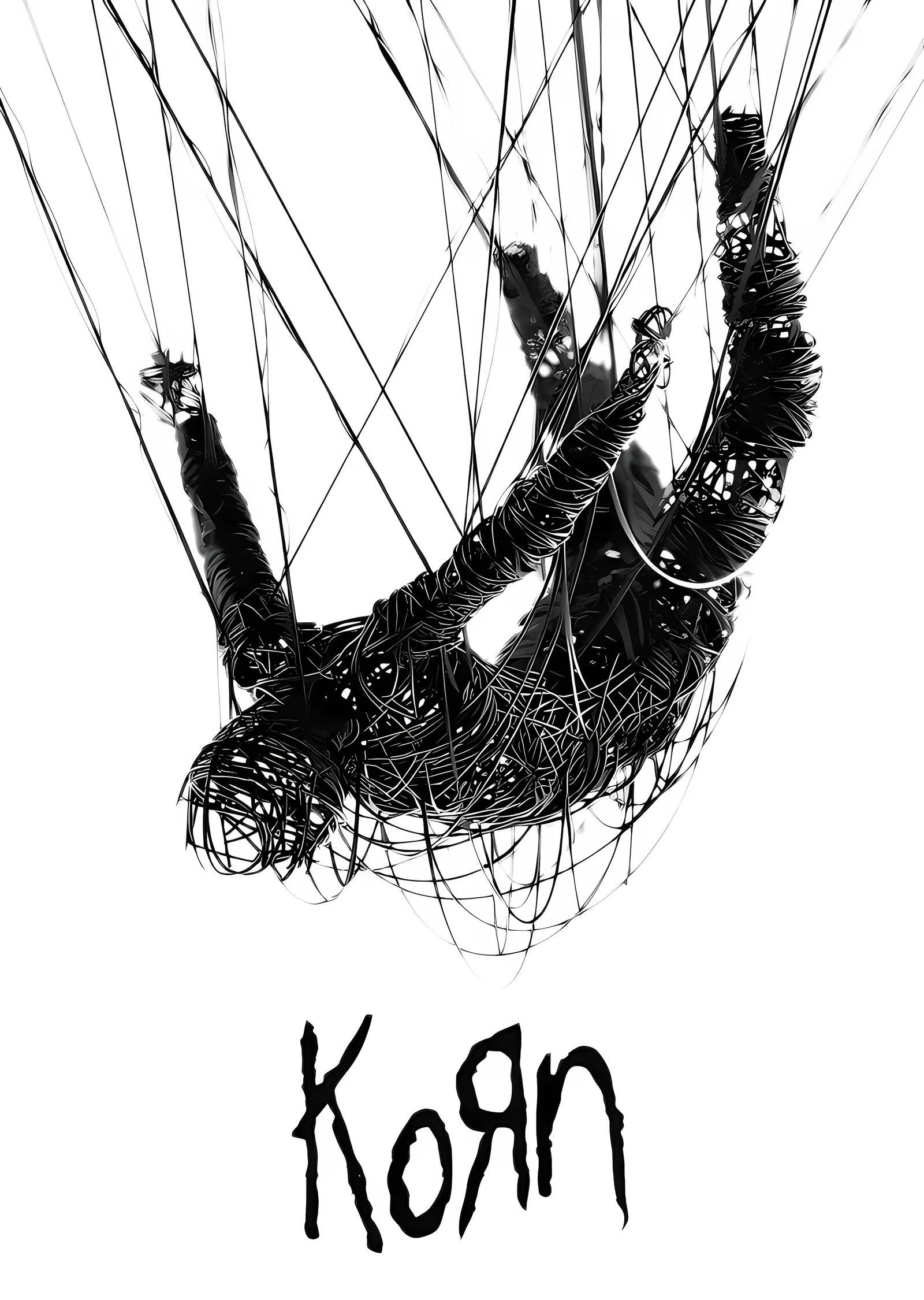 Korn - İplerdeki Kukla metal tablo