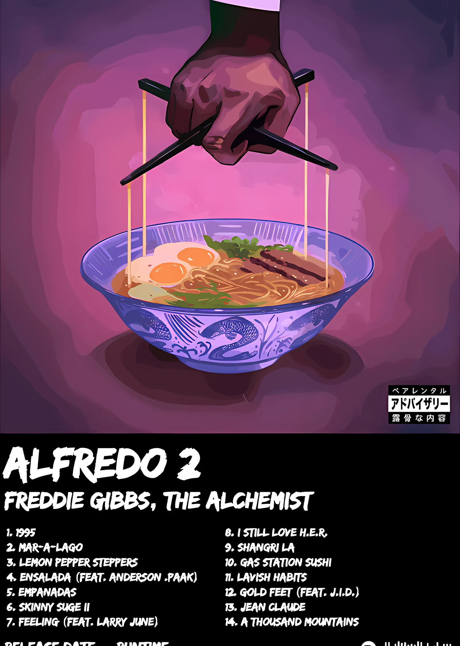 Freddie Gibbs & The Alchemist - Alfredo 2 metal tablo