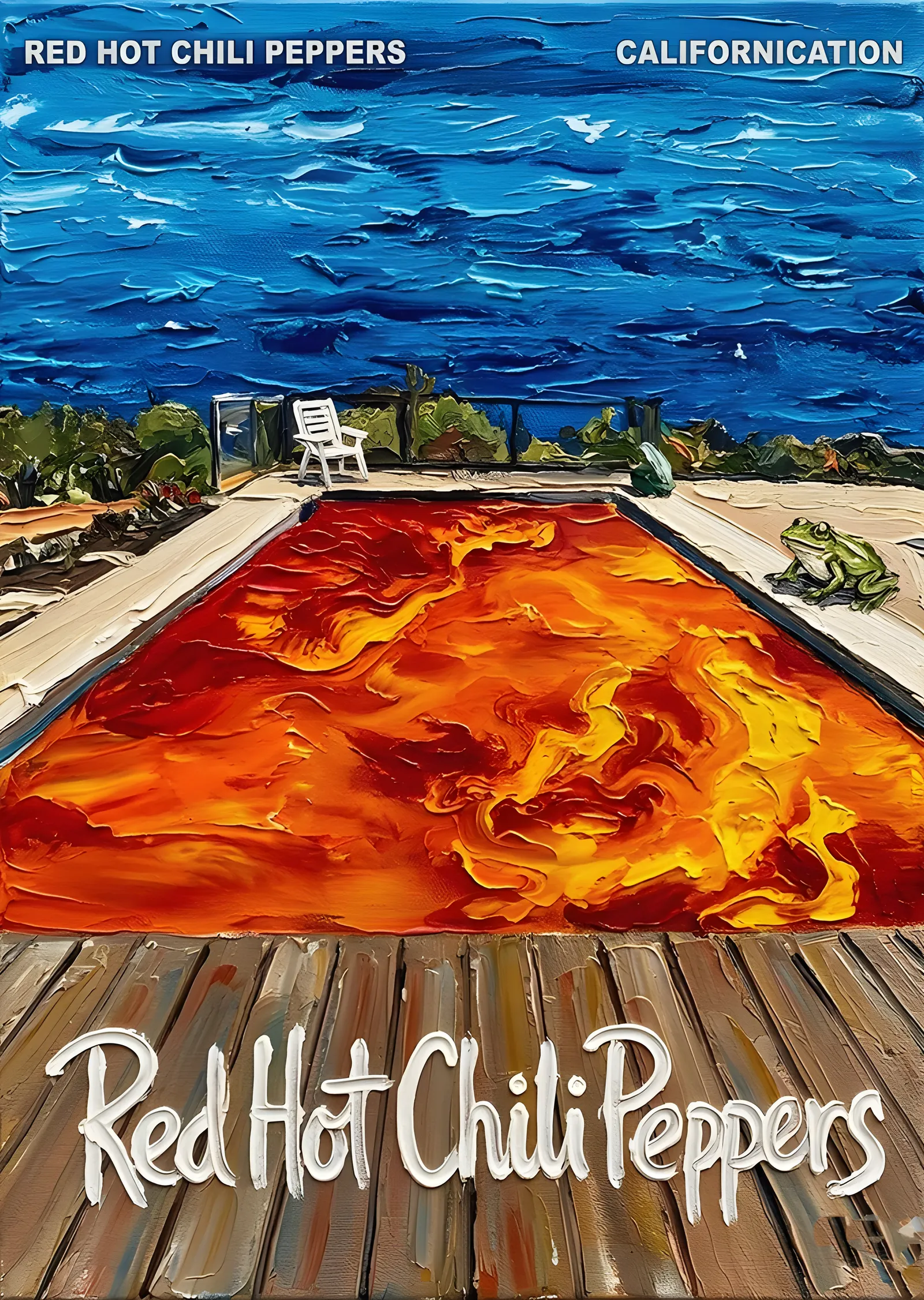 Red Hot Chili Peppers - Californication metal tablo
