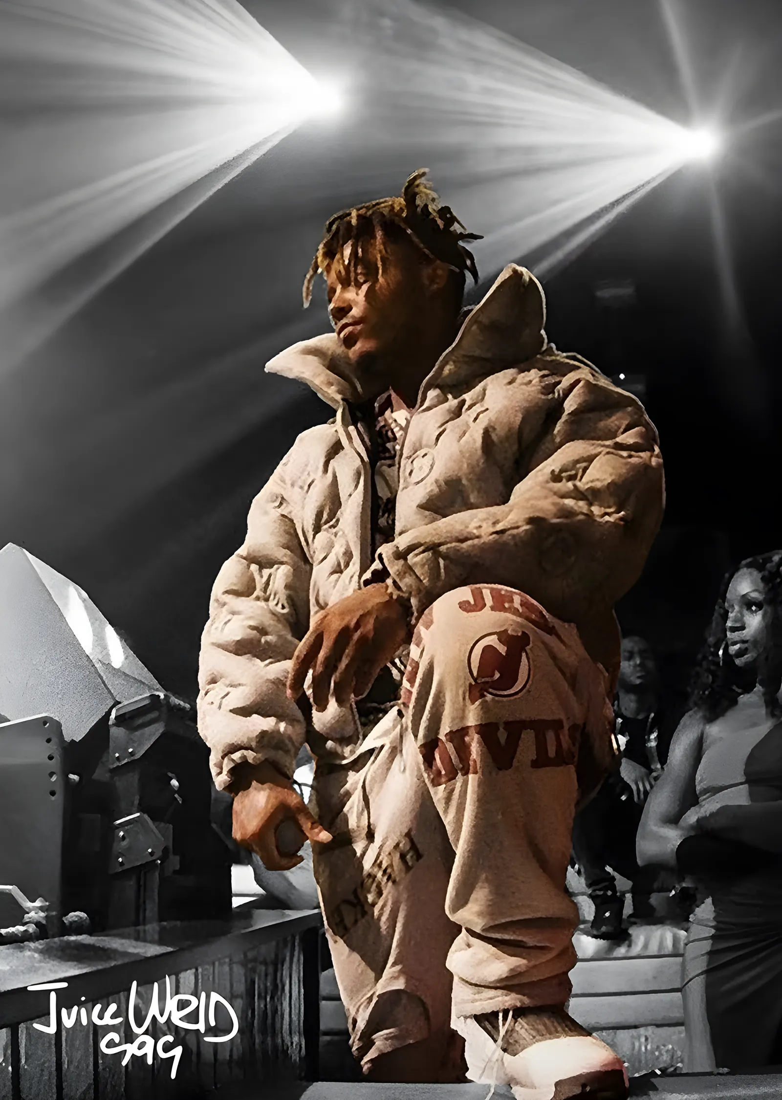 Juice WRLD - Sahne Işıkları Altında metal tablo