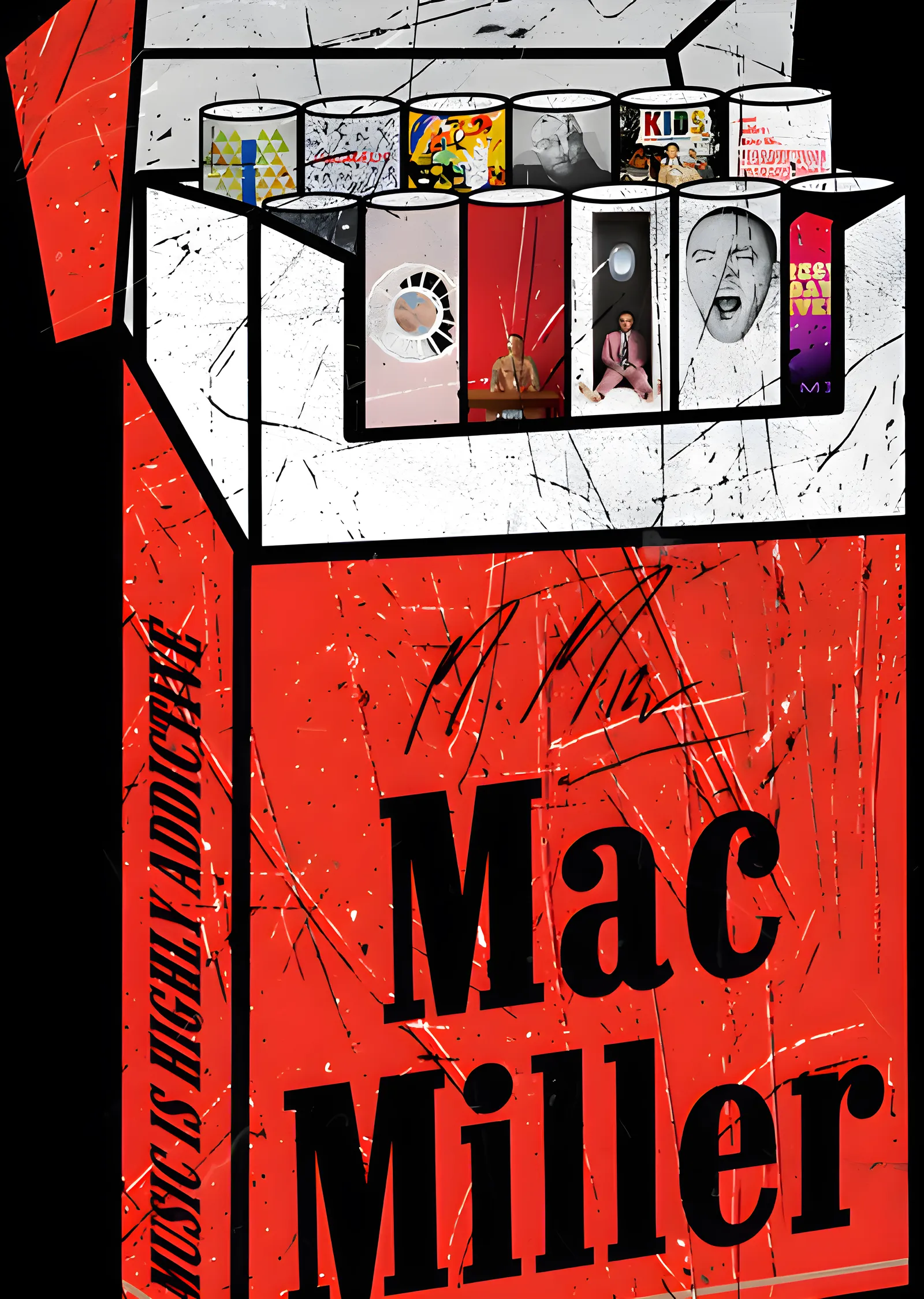 Mac Miller - Kırmızı Sigara Kutusu Afişi metal tablo