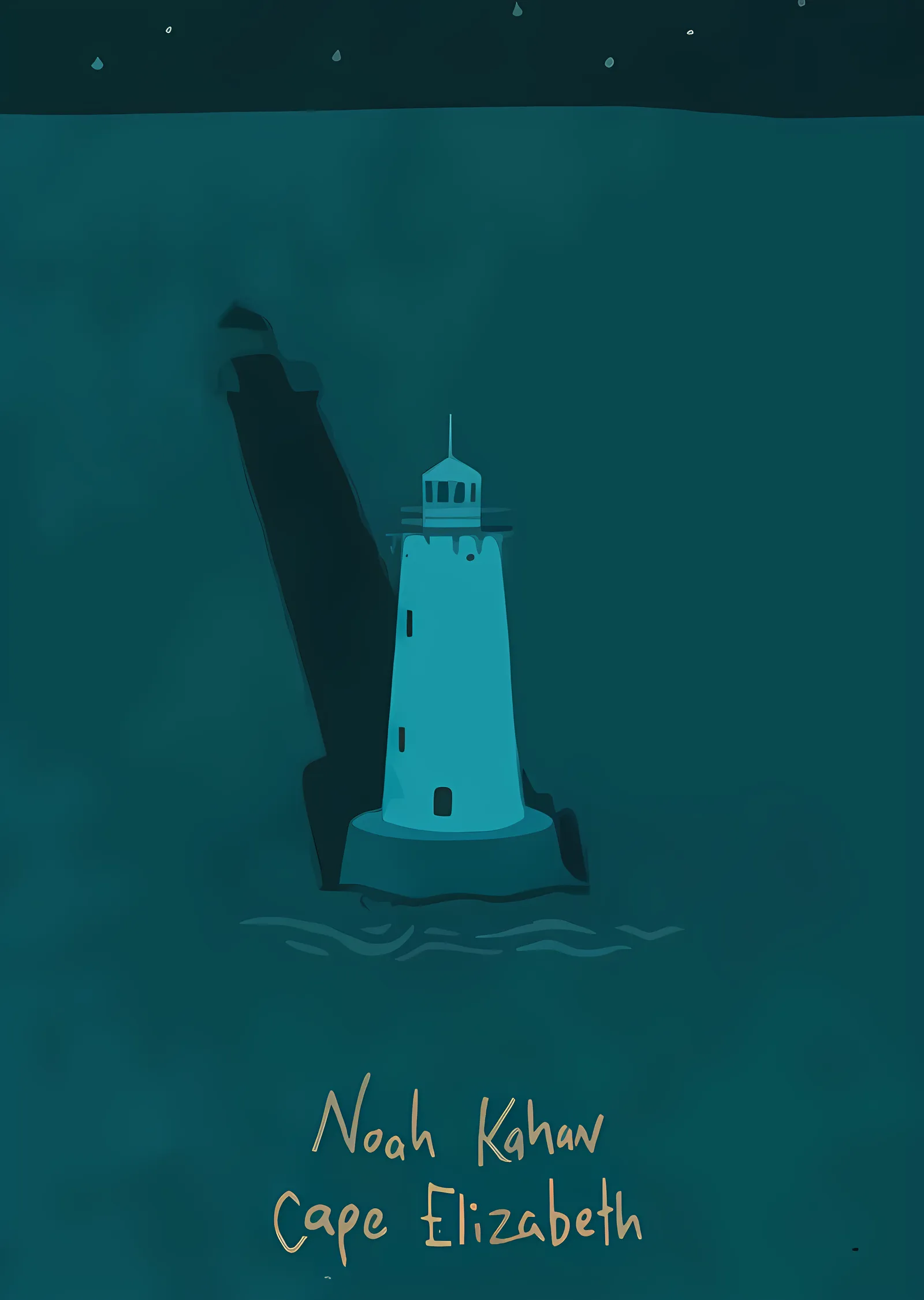 Noah Kahan - Cape Elizabeth metal tablo