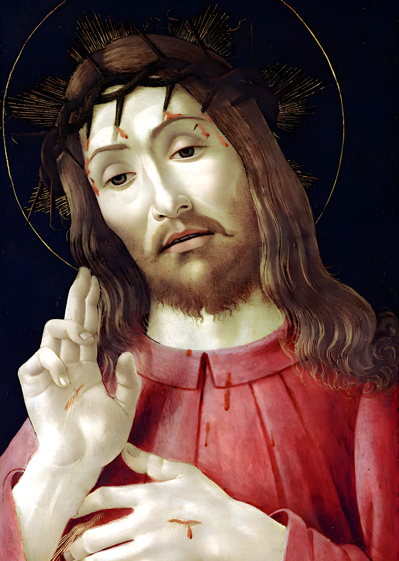 Botticelli - Kutsayan Figür metal tablo