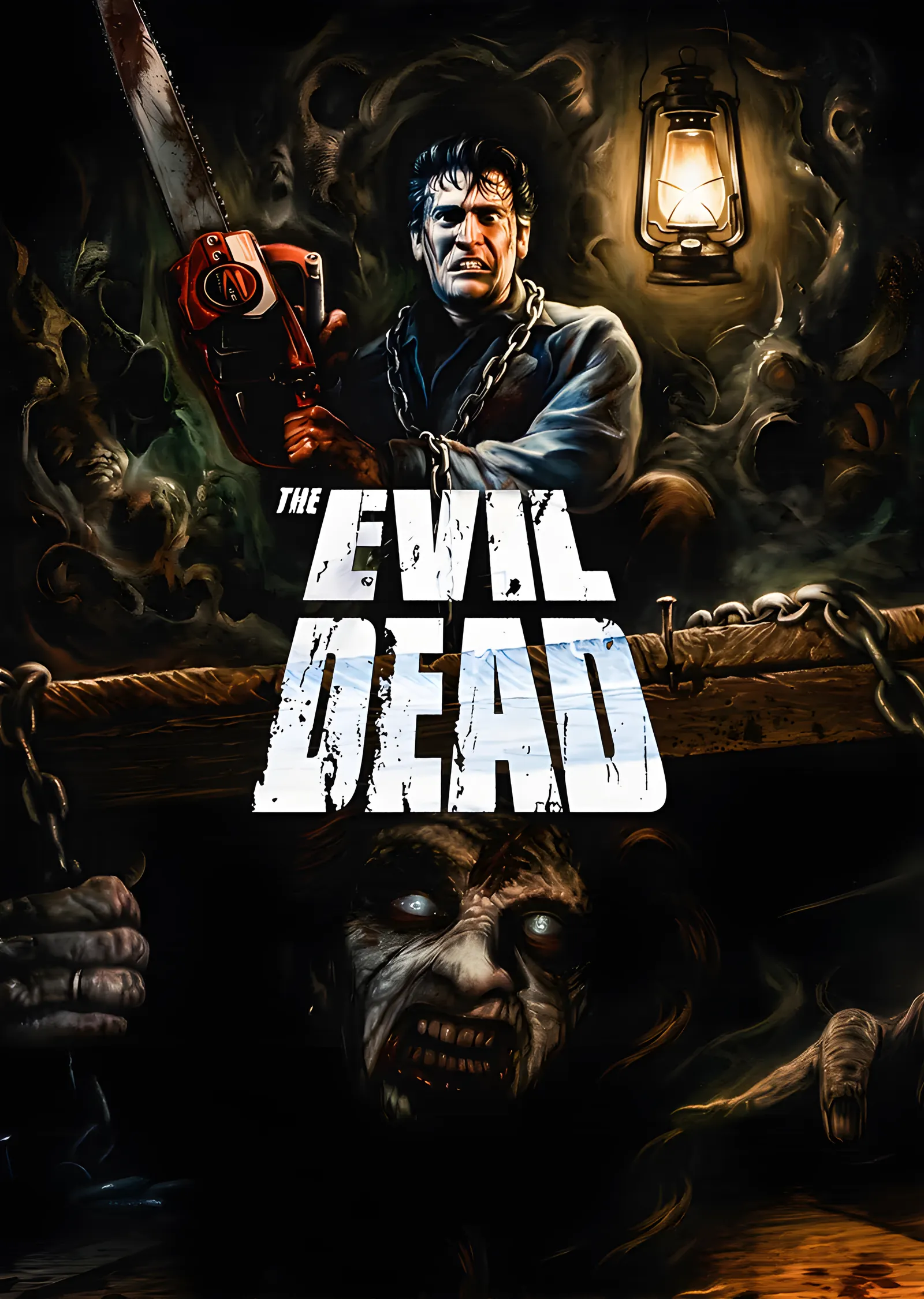 The Evil Dead - Ash Williams ve Balta metal tablo