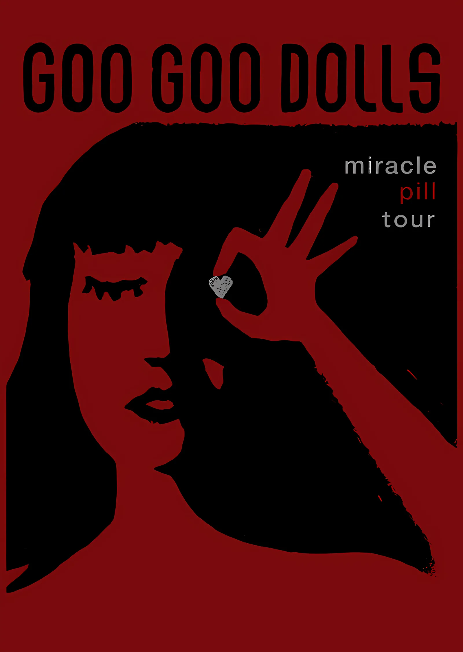 Goo Goo Dolls - Miracle Pill Tour metal tablo