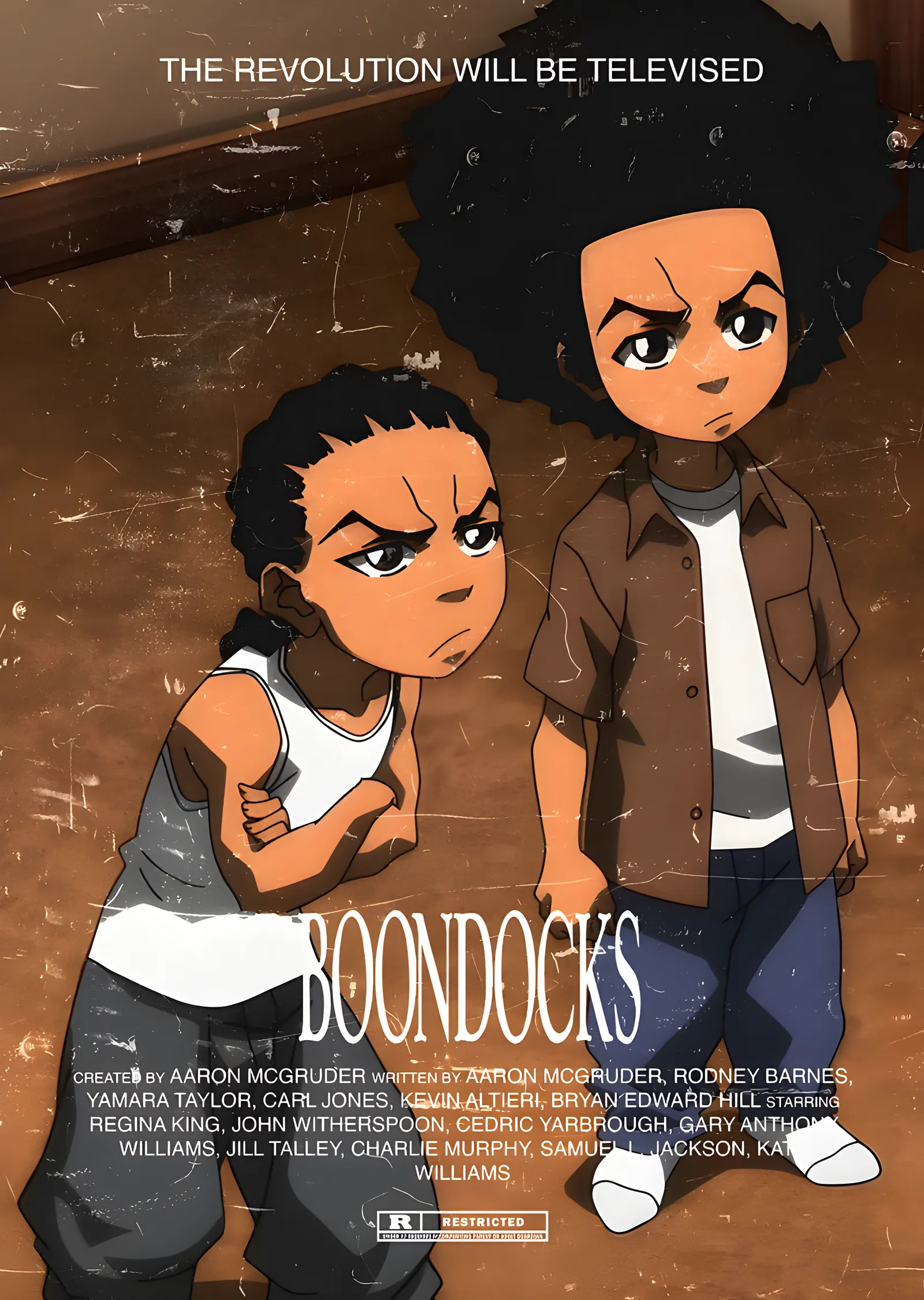 Boondocks - Kardeşler Afişi metal tablo