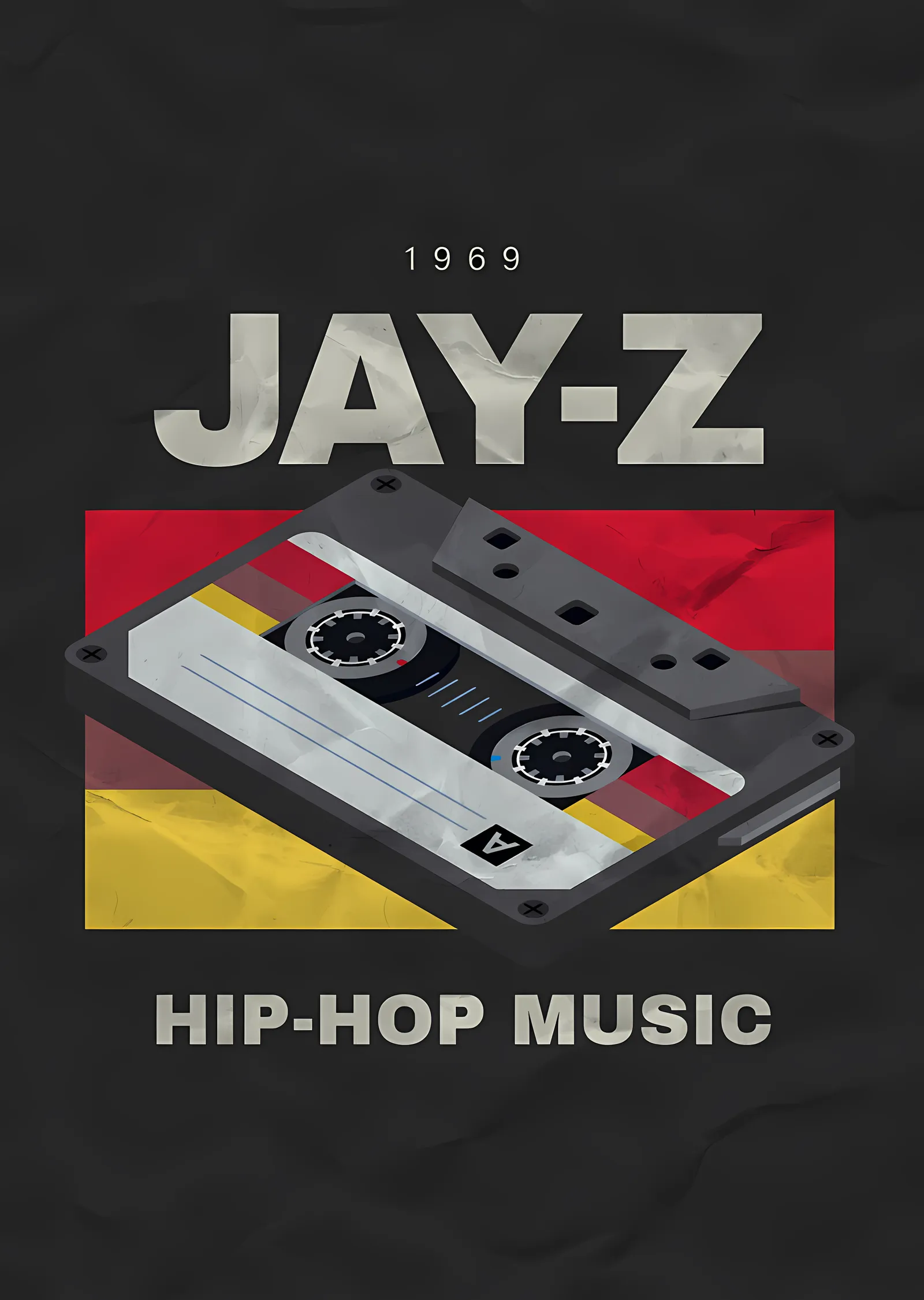Jay-Z - Kaset ve Hip Hop Yazısı metal tablo