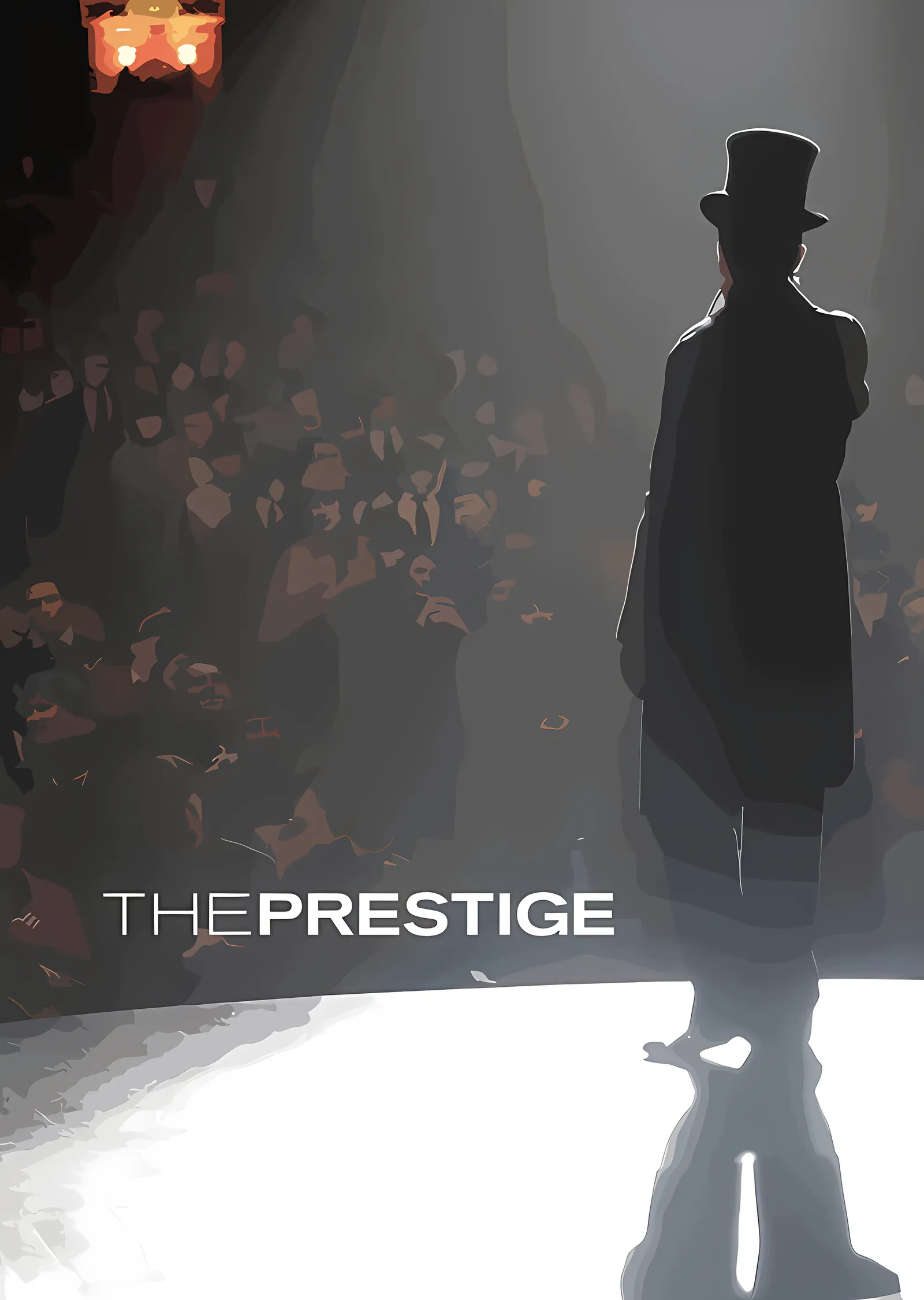 The Prestige - Sahnedeki Silindir Şapka metal tablo
