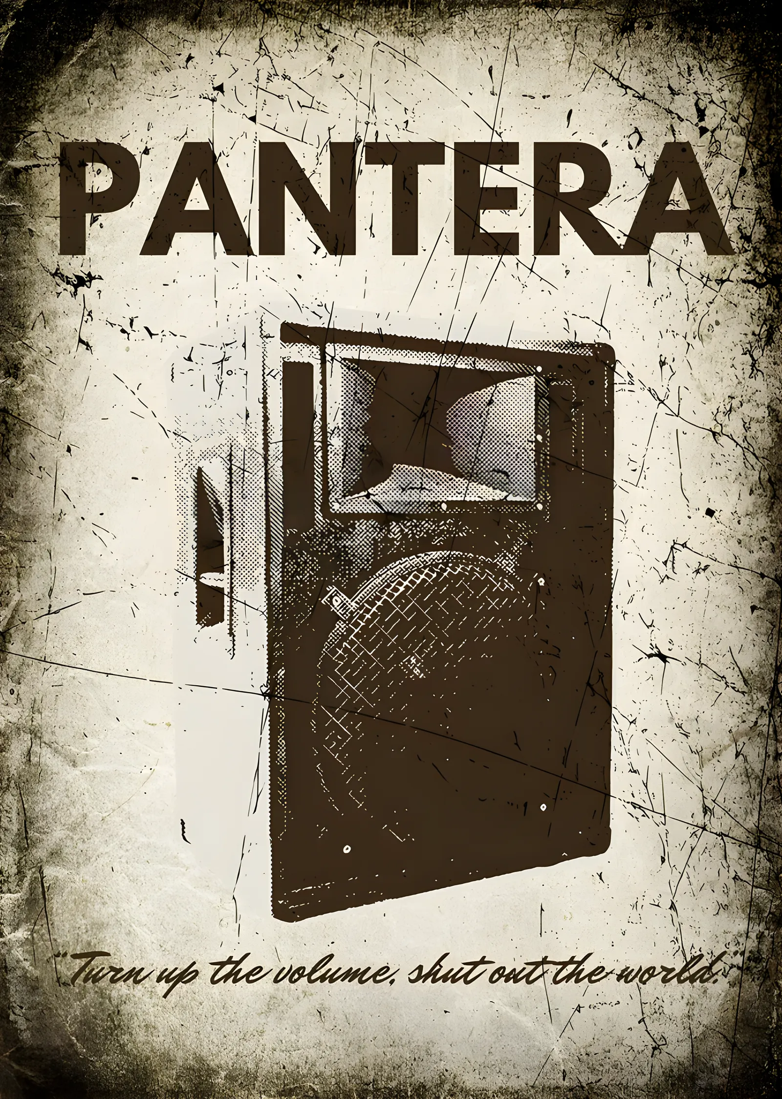 Pantera - Turn Up the Volume metal tablo