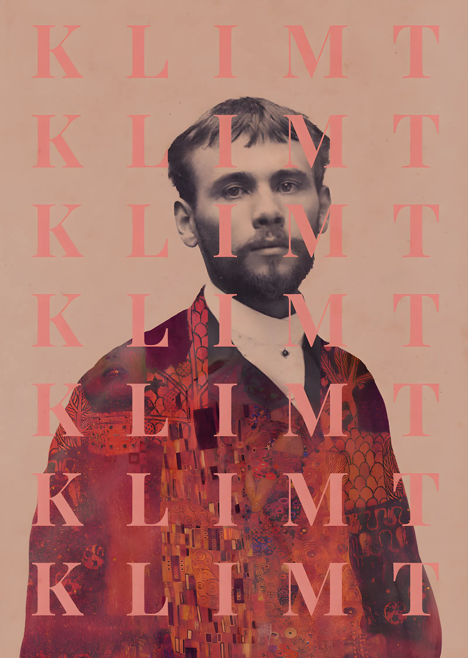 Gustav Klimt - Sanatçı Portresi metal tablo