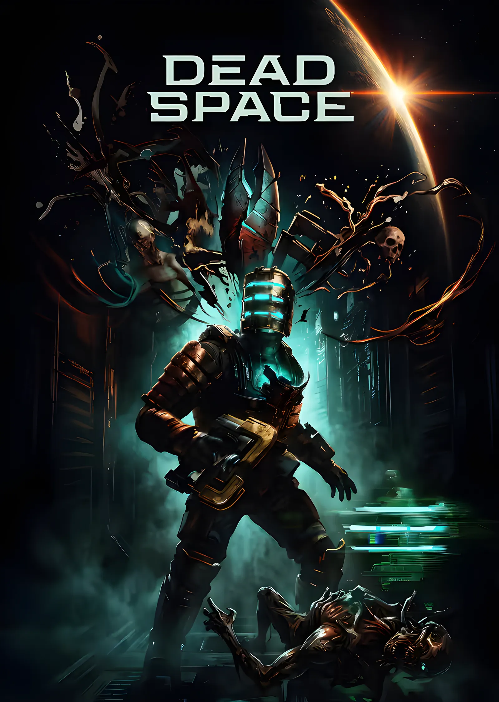 Dead Space - Isaac Clarke metal tablo