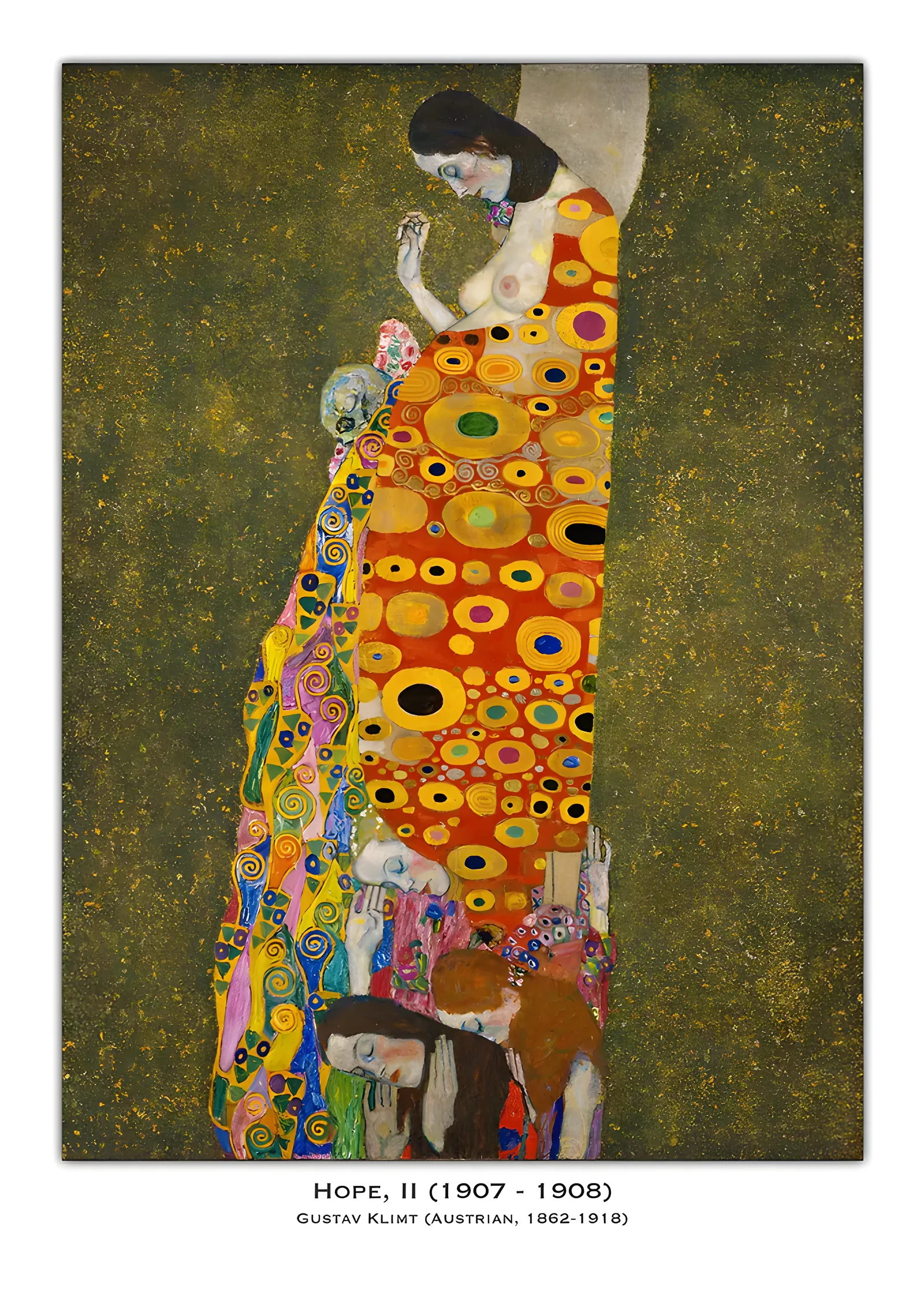Gustav Klimt - Umut II metal tablo