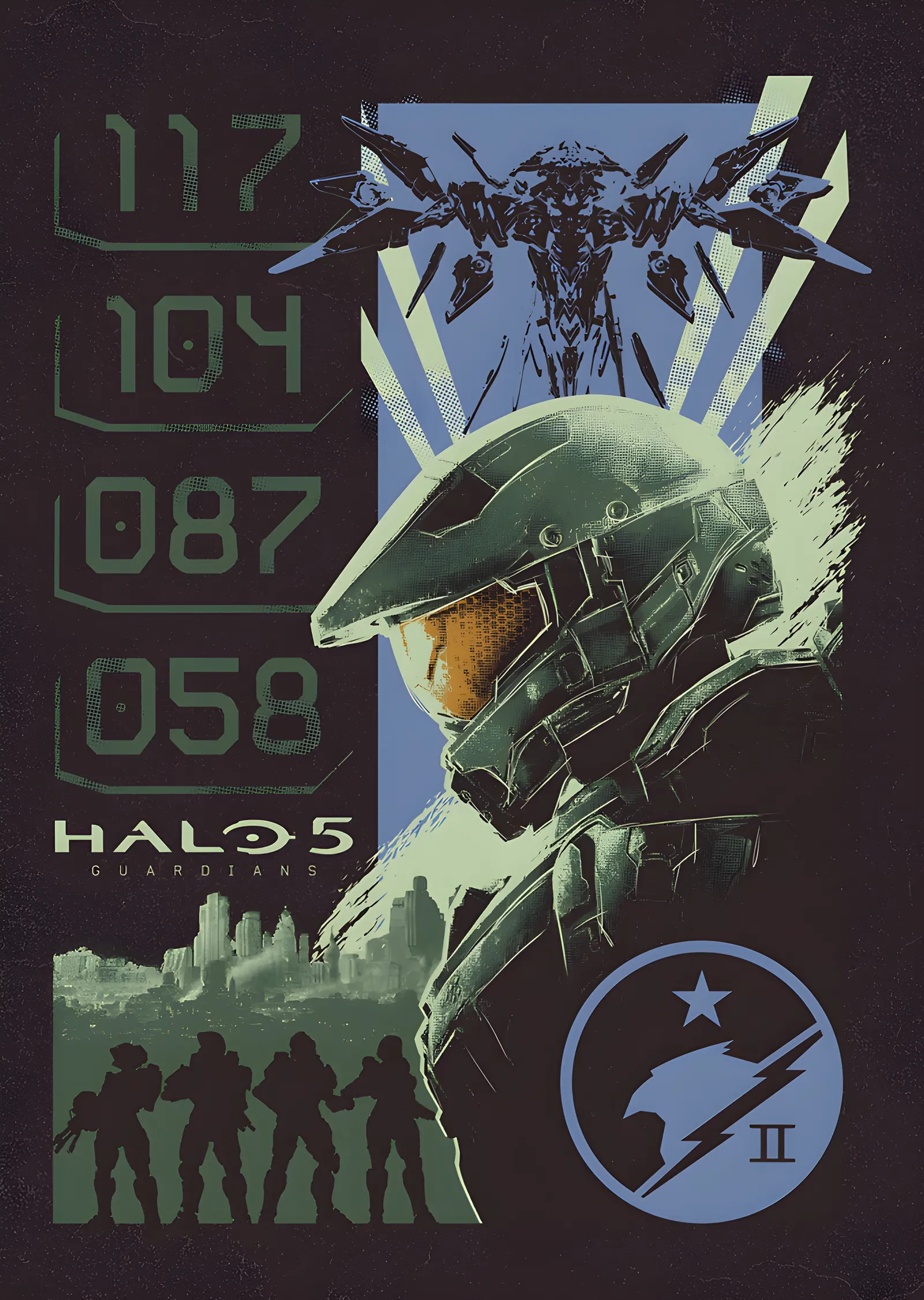 Halo 5 - Guardians metal tablo