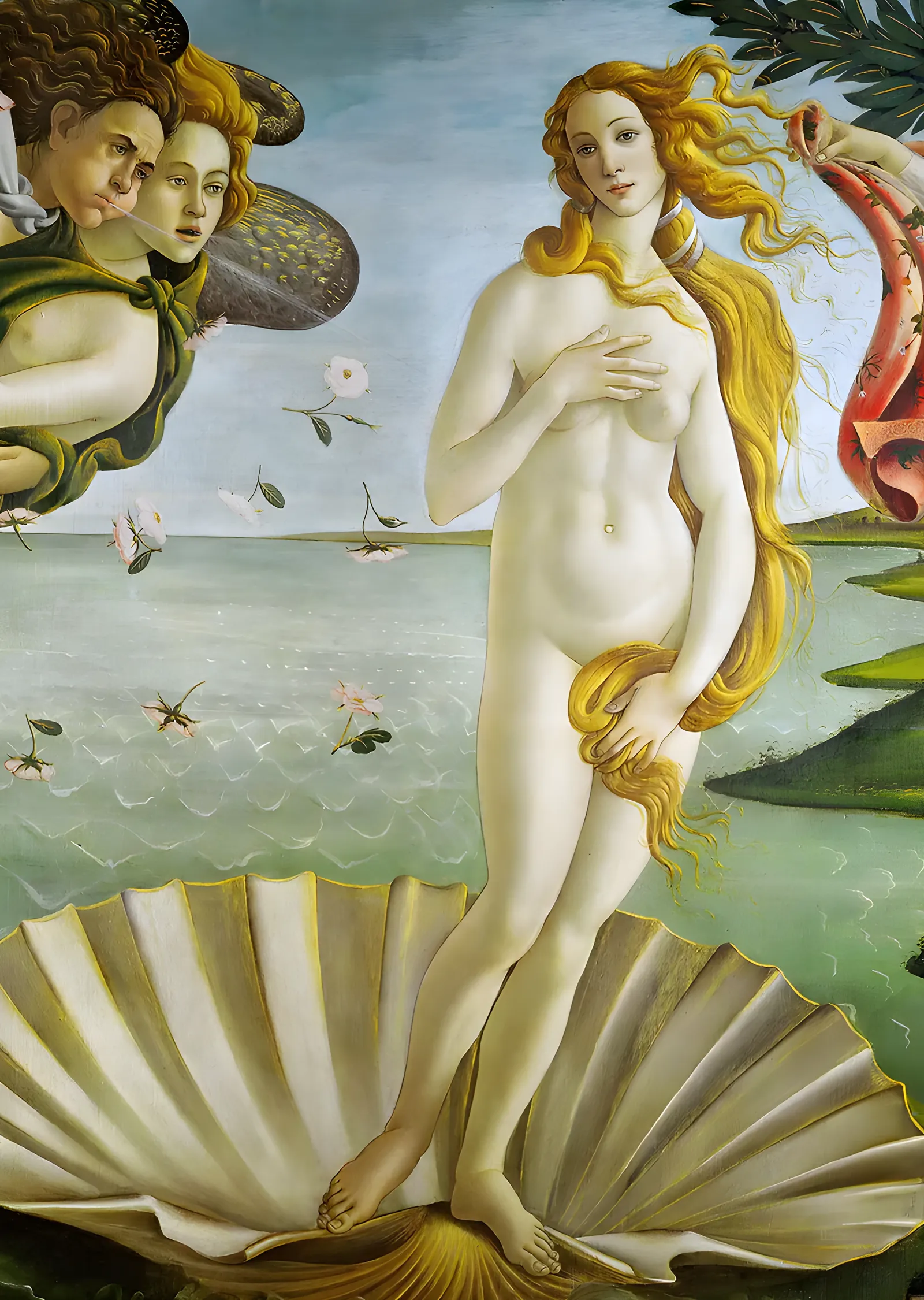 Botticelli - Venüs'ün Doğuşu metal tablo