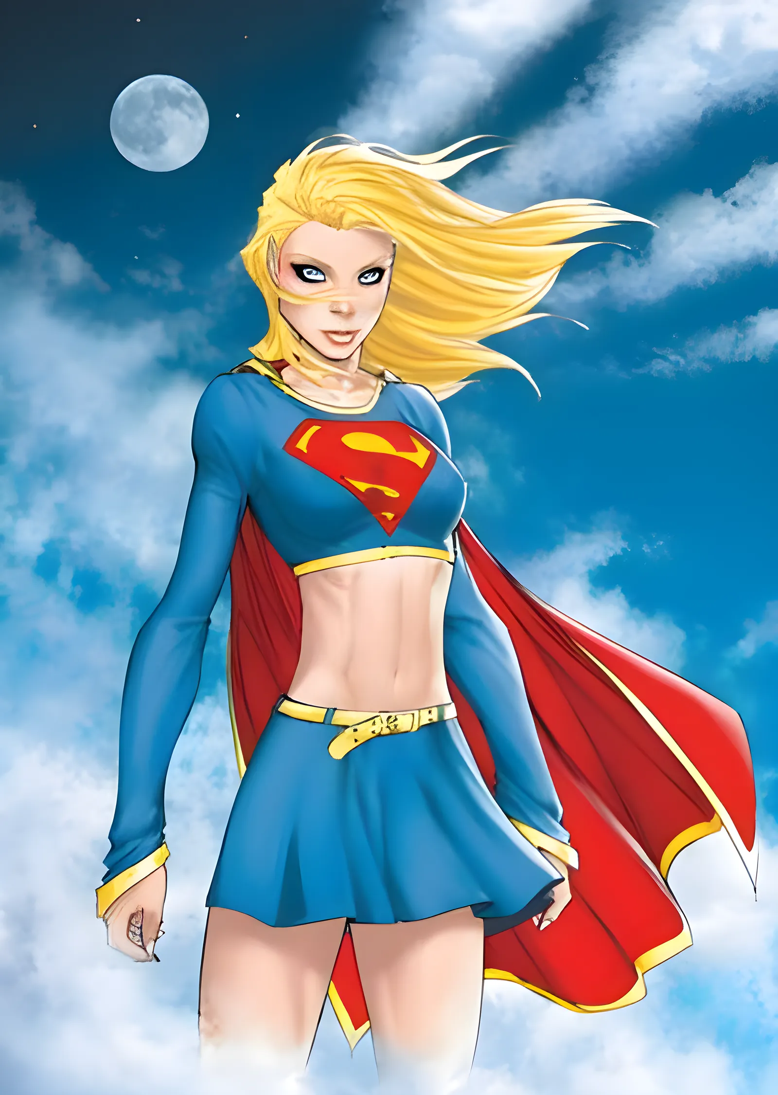 Supergirl: Bulutların Üstünde metal tablo