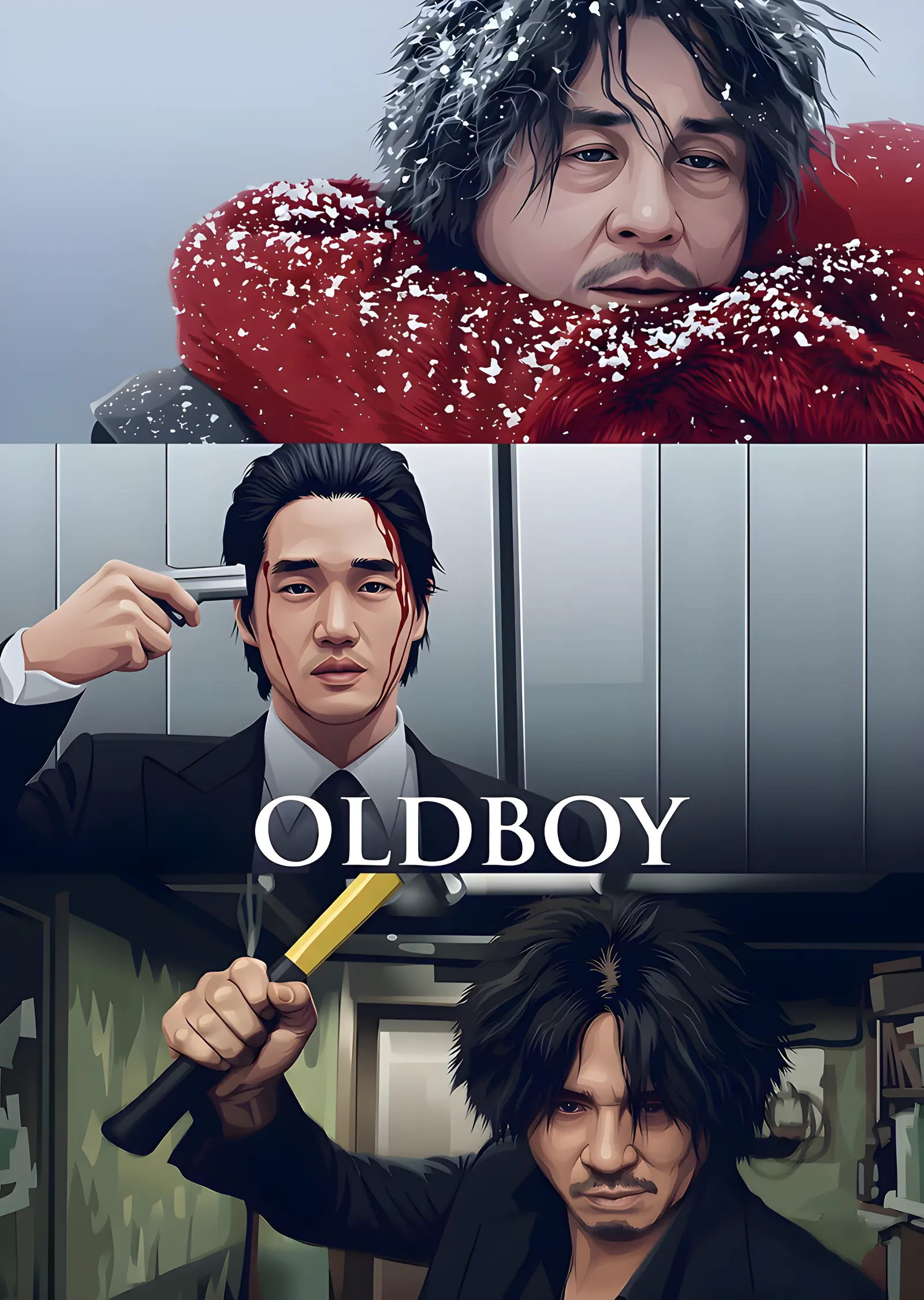 Oldboy - Koridor metal tablo