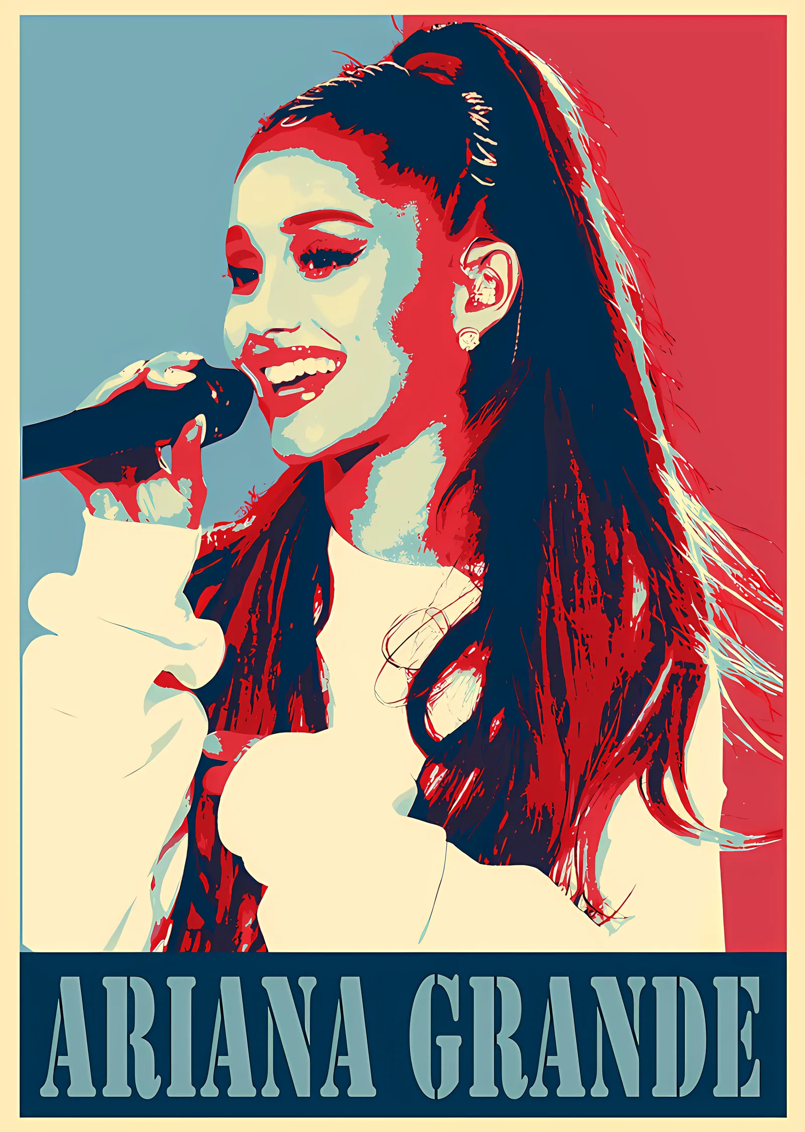 Ariana Grande - Hope Tarzı Poster metal tablo