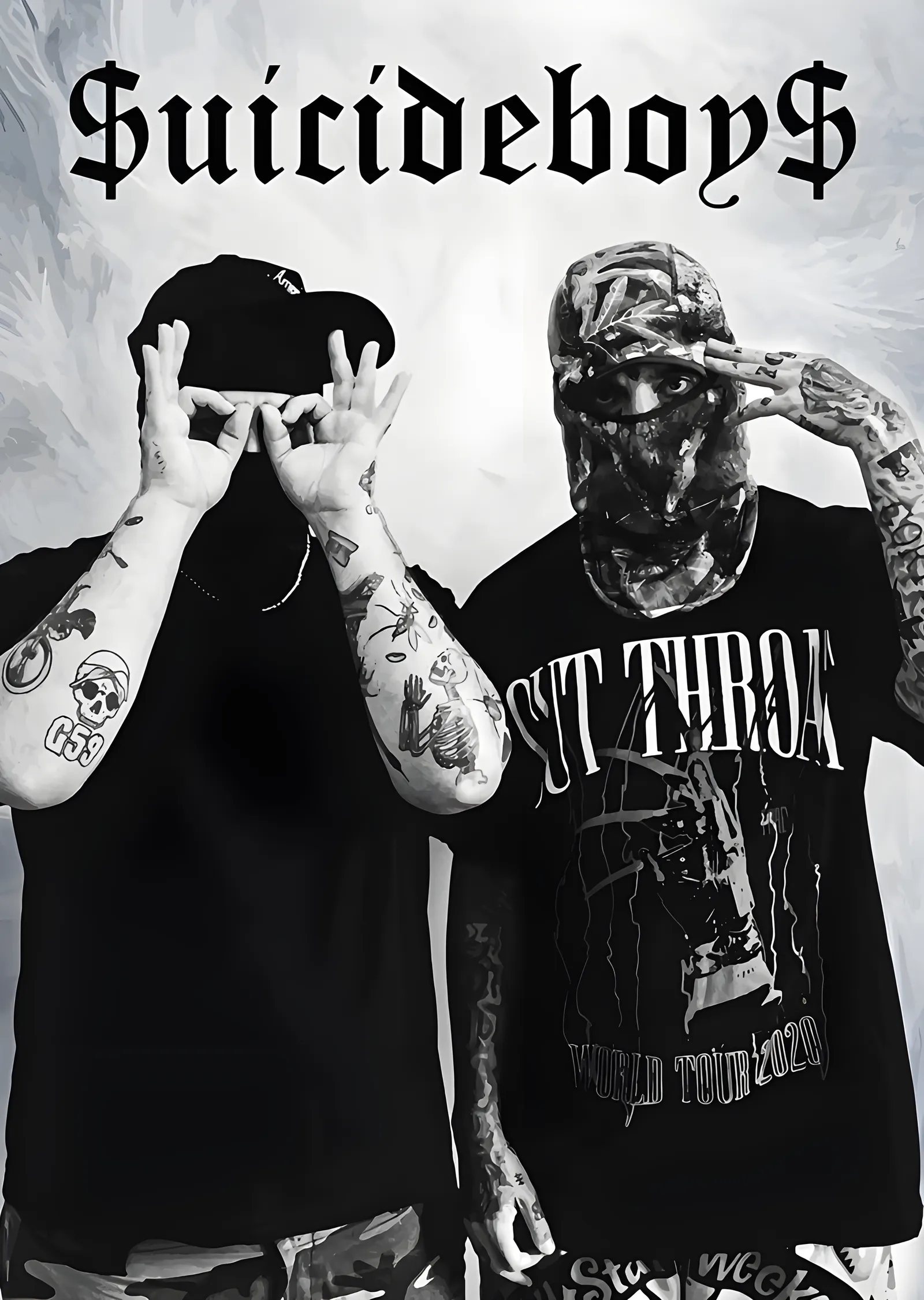 $uicideboy$ - İkili Portre metal tablo