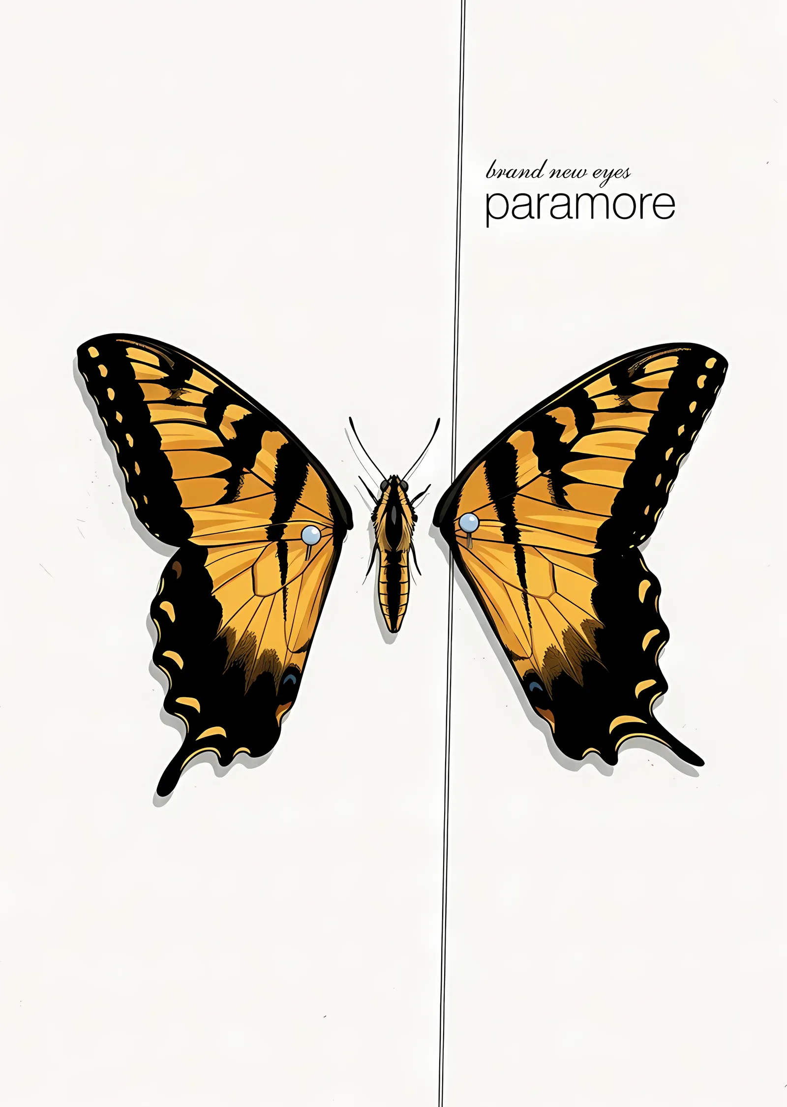 Paramore - Brand New Eyes Kelebeği metal tablo