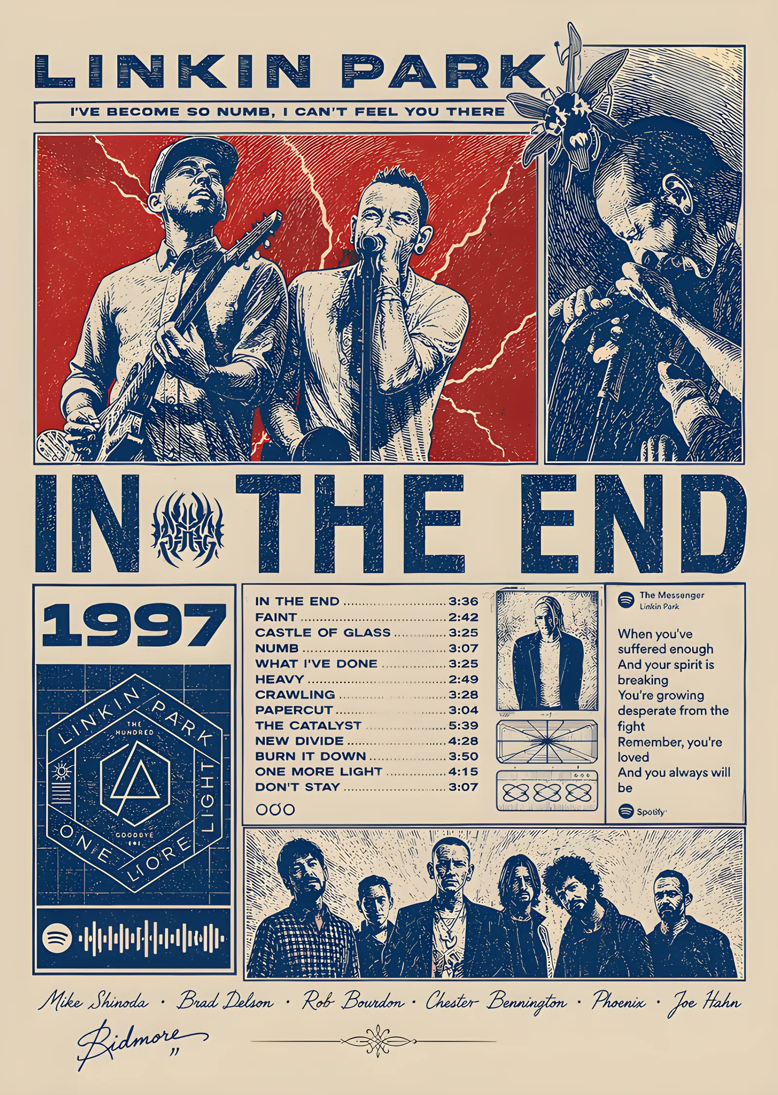 Linkin Park - In The End metal tablo