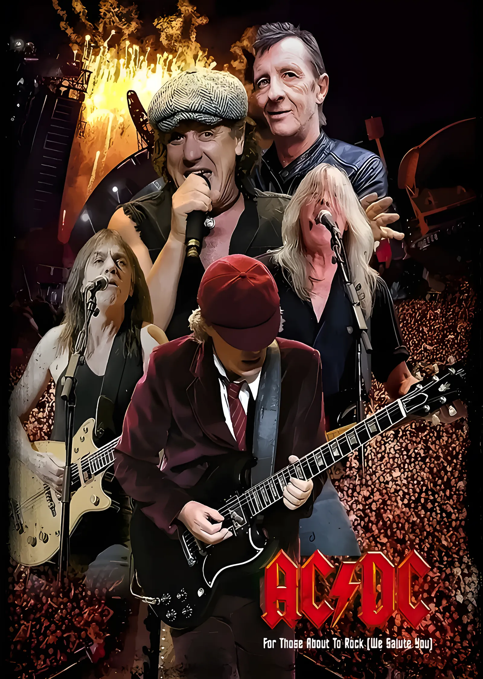 AC/DC - Stadyum Konseri Kolajı metal tablo