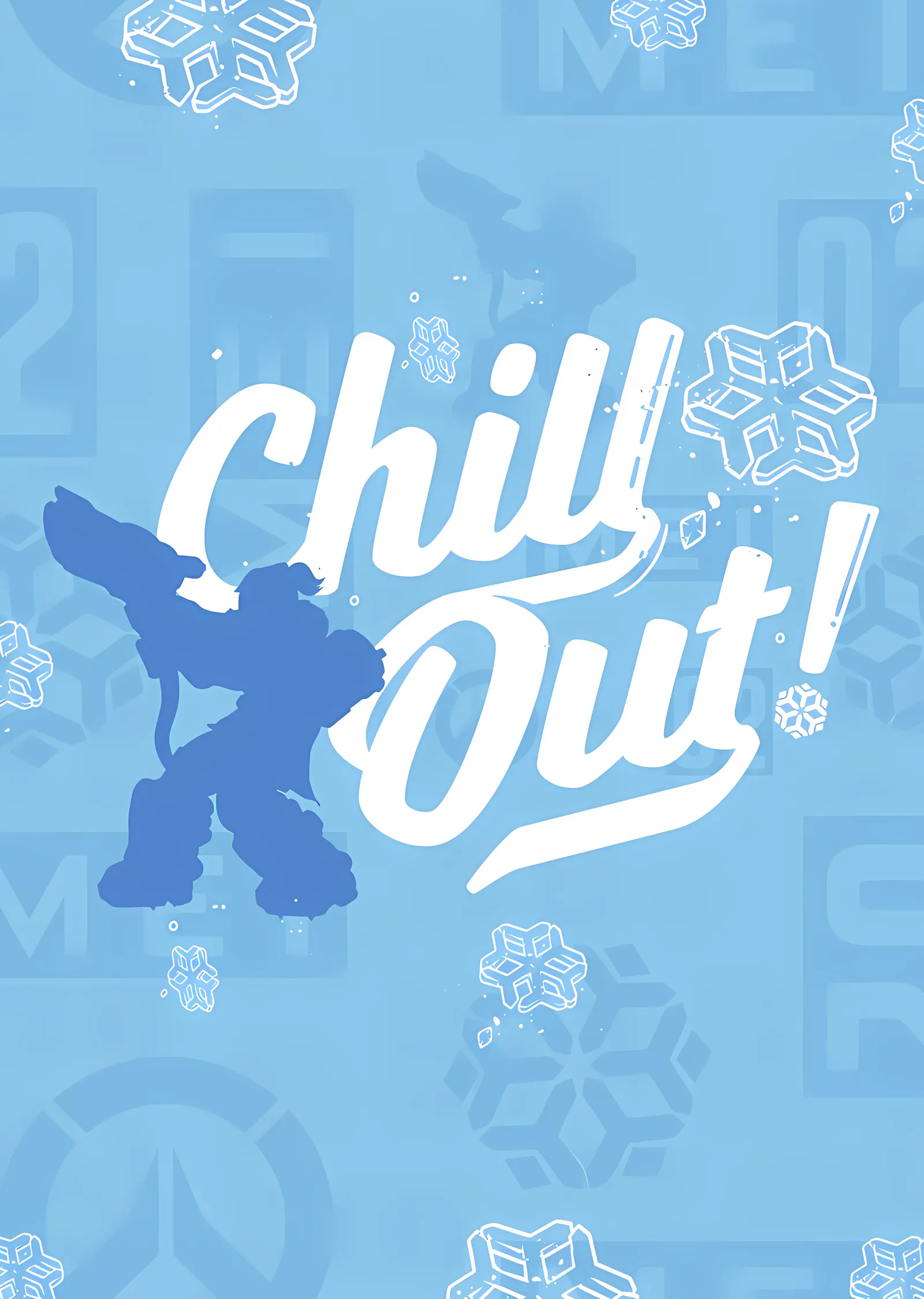 Chill Out - Overwatch metal tablo
